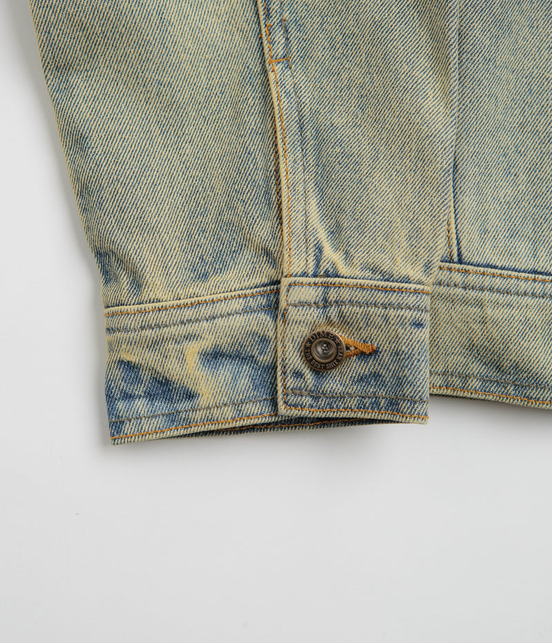 Dime Dipped Sandblasted Indigo Denim Jacket - A Stylish Workwear Gem