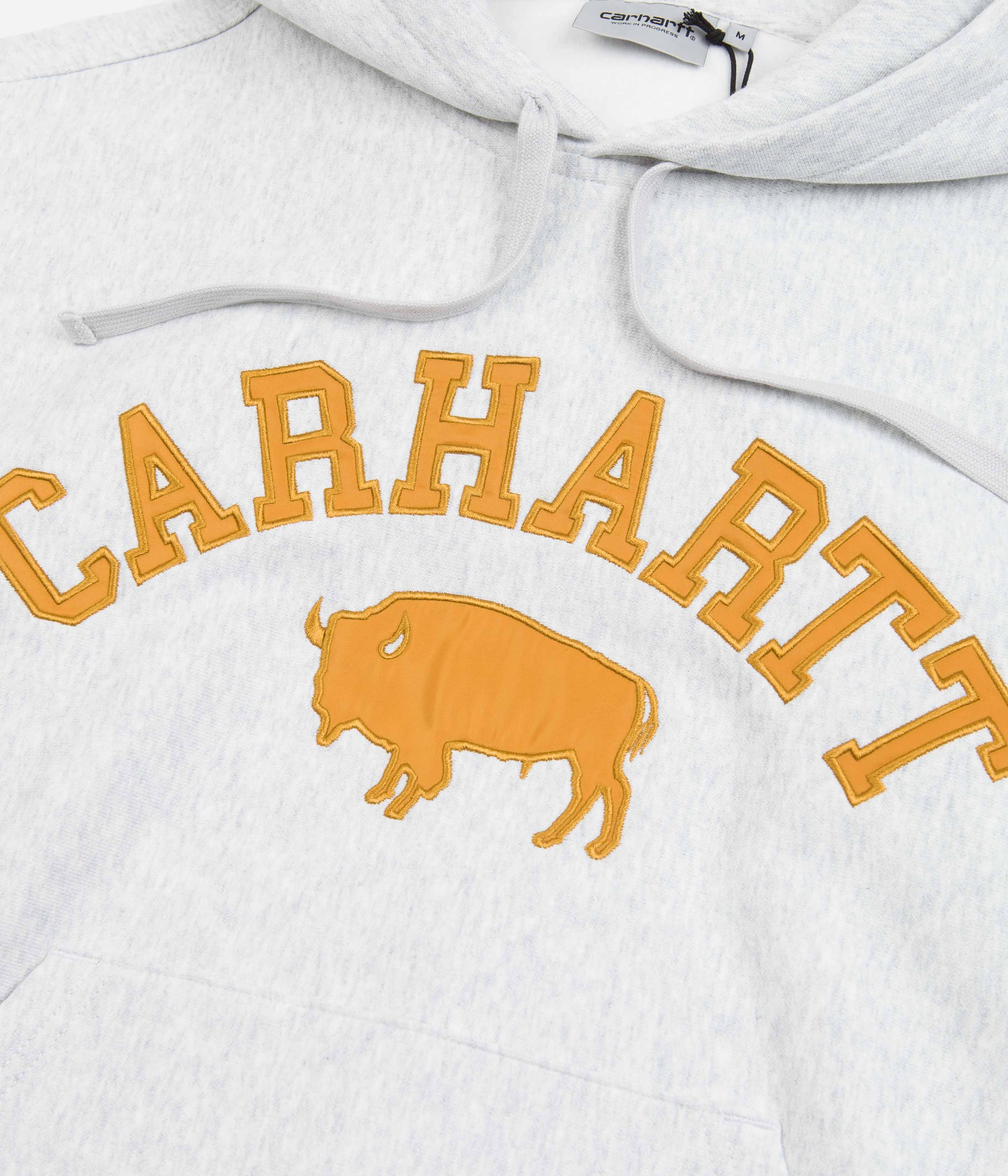 Carhartt Locker Hoodie - Stunning Ash Heather / Brown