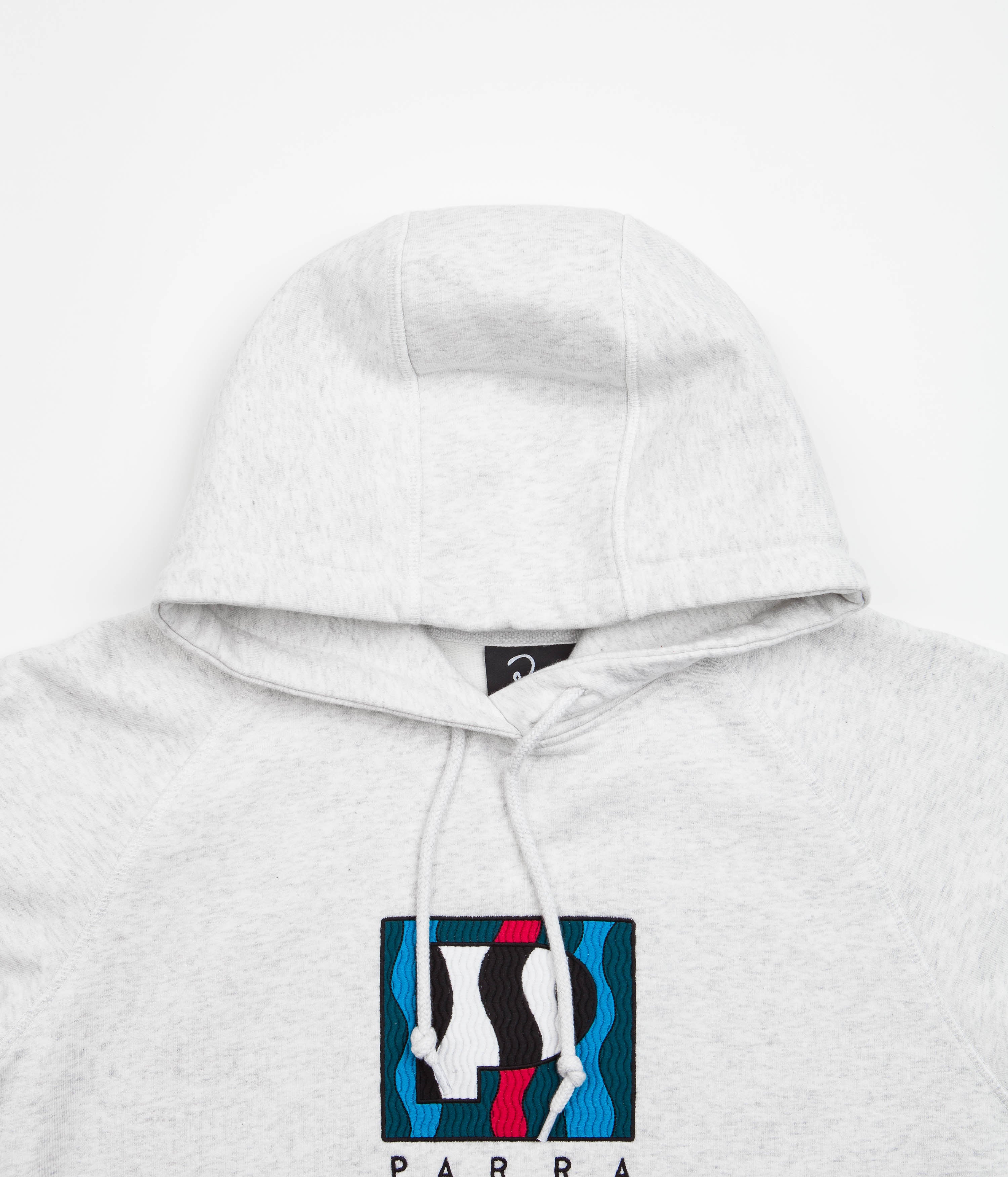 by Parra Ash Grey Zebra Striped P Hoodie - A Must-Have!