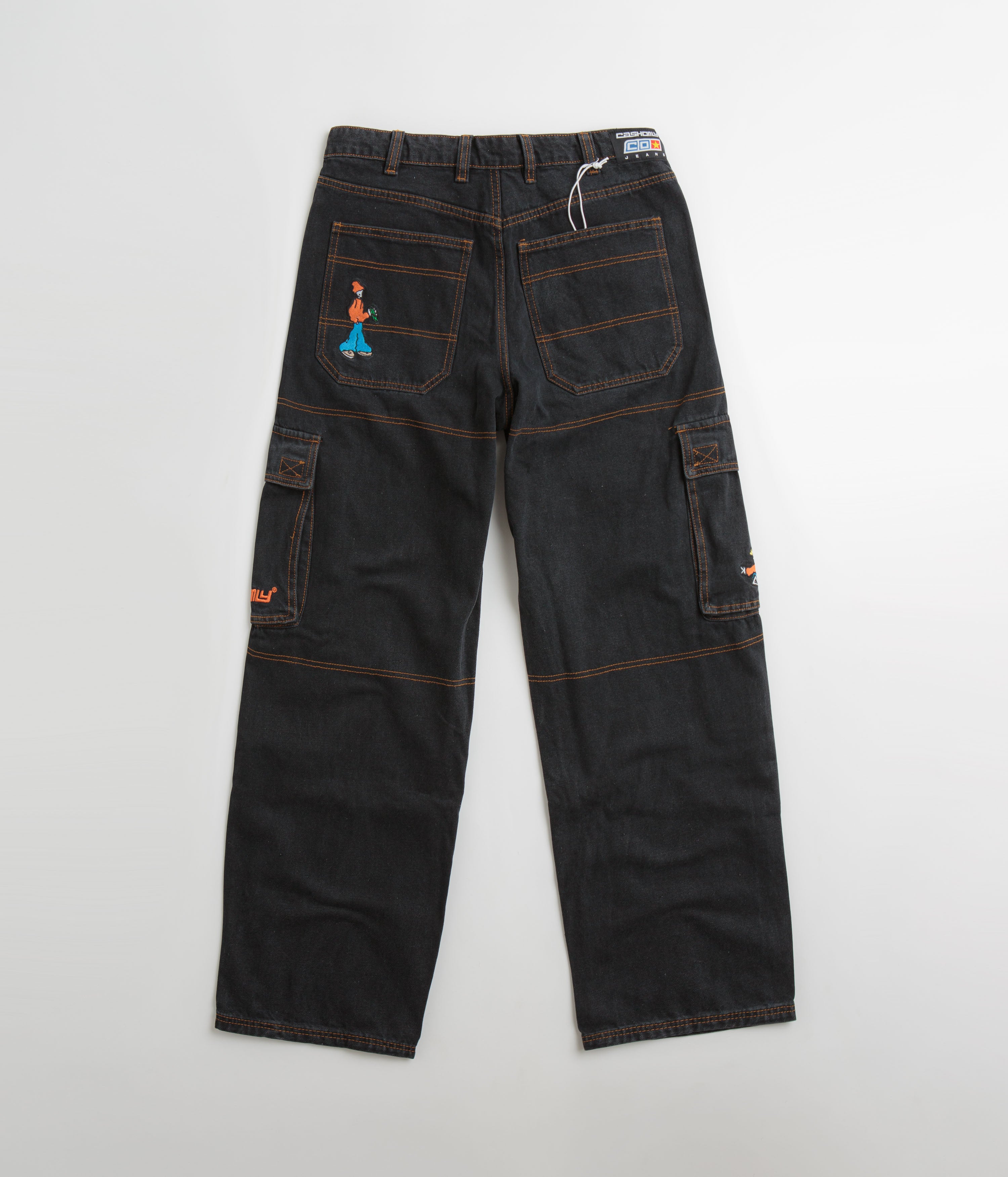 Cash Only Aleka Cargo Jeans - Stunning Faded Black