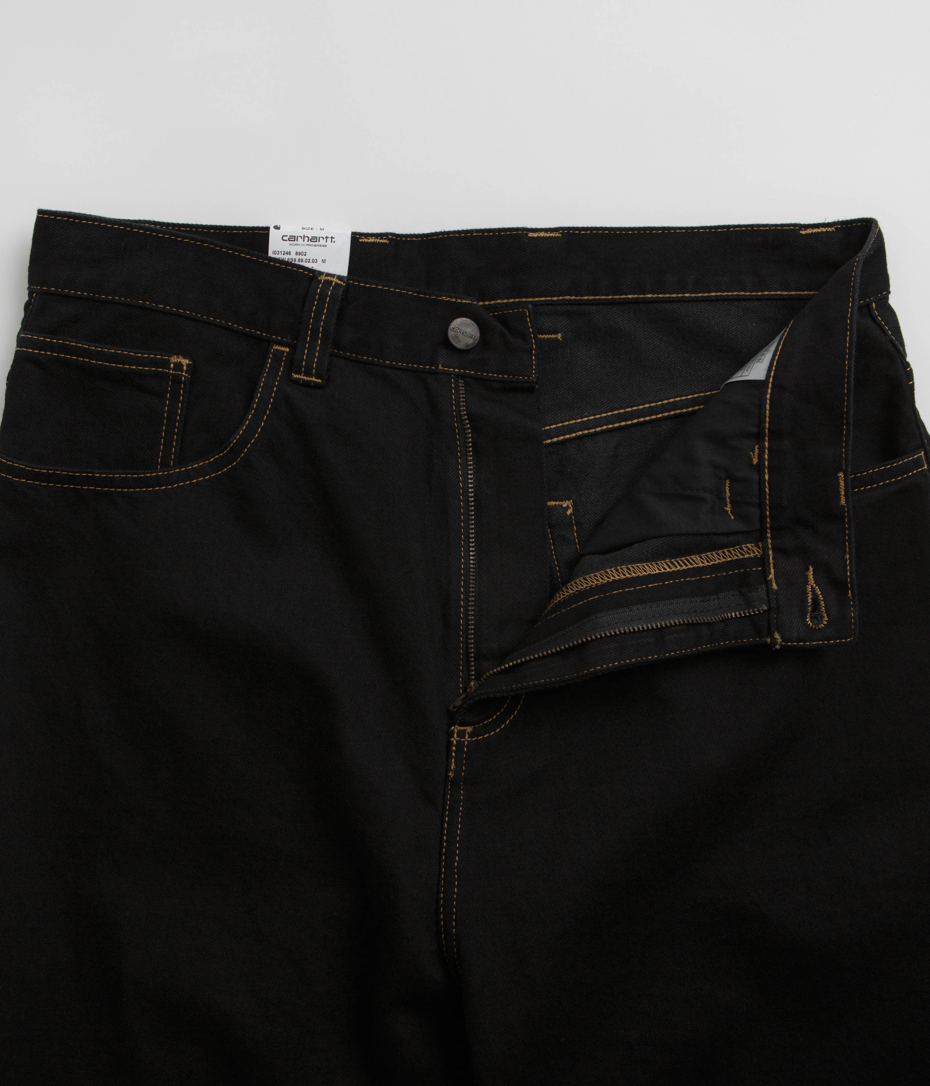 Carhartt Brandon Denim Pants - Stylish Black Rinsed