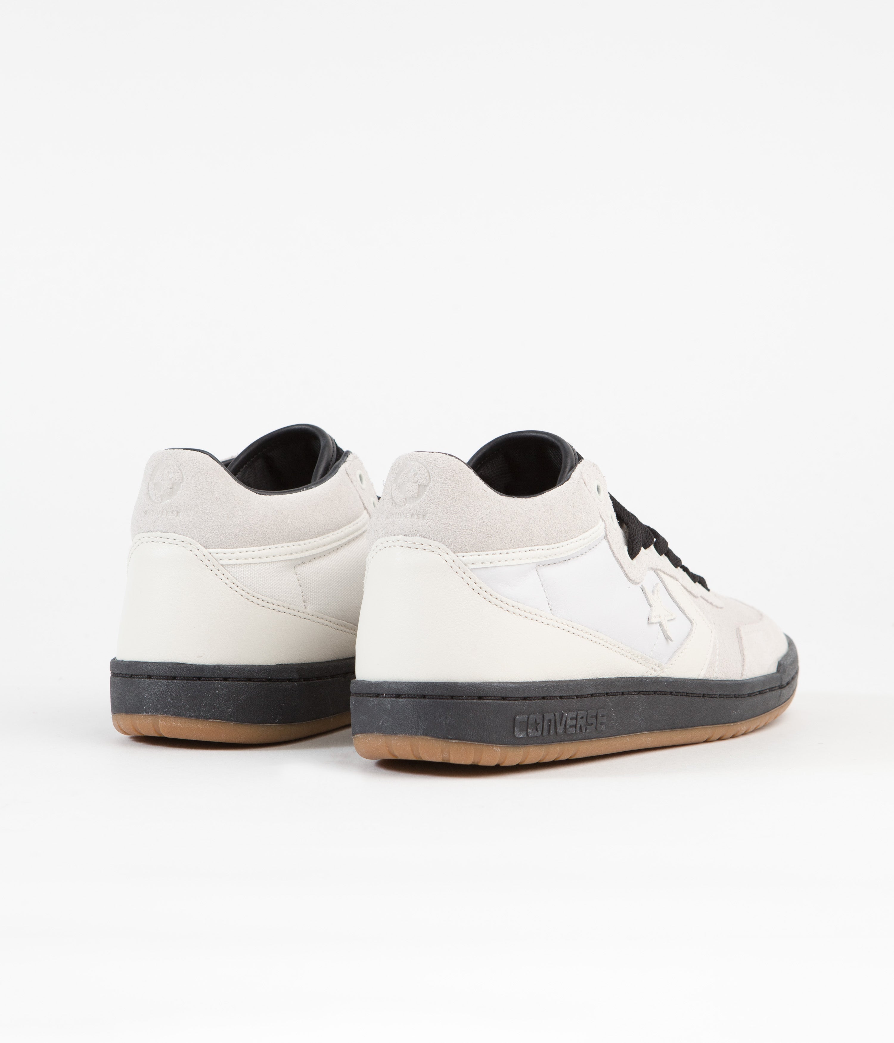 Converse x Carhartt Fast Break Mid Shoes - Stunning White / Bold Black / Earthy Gum Honey