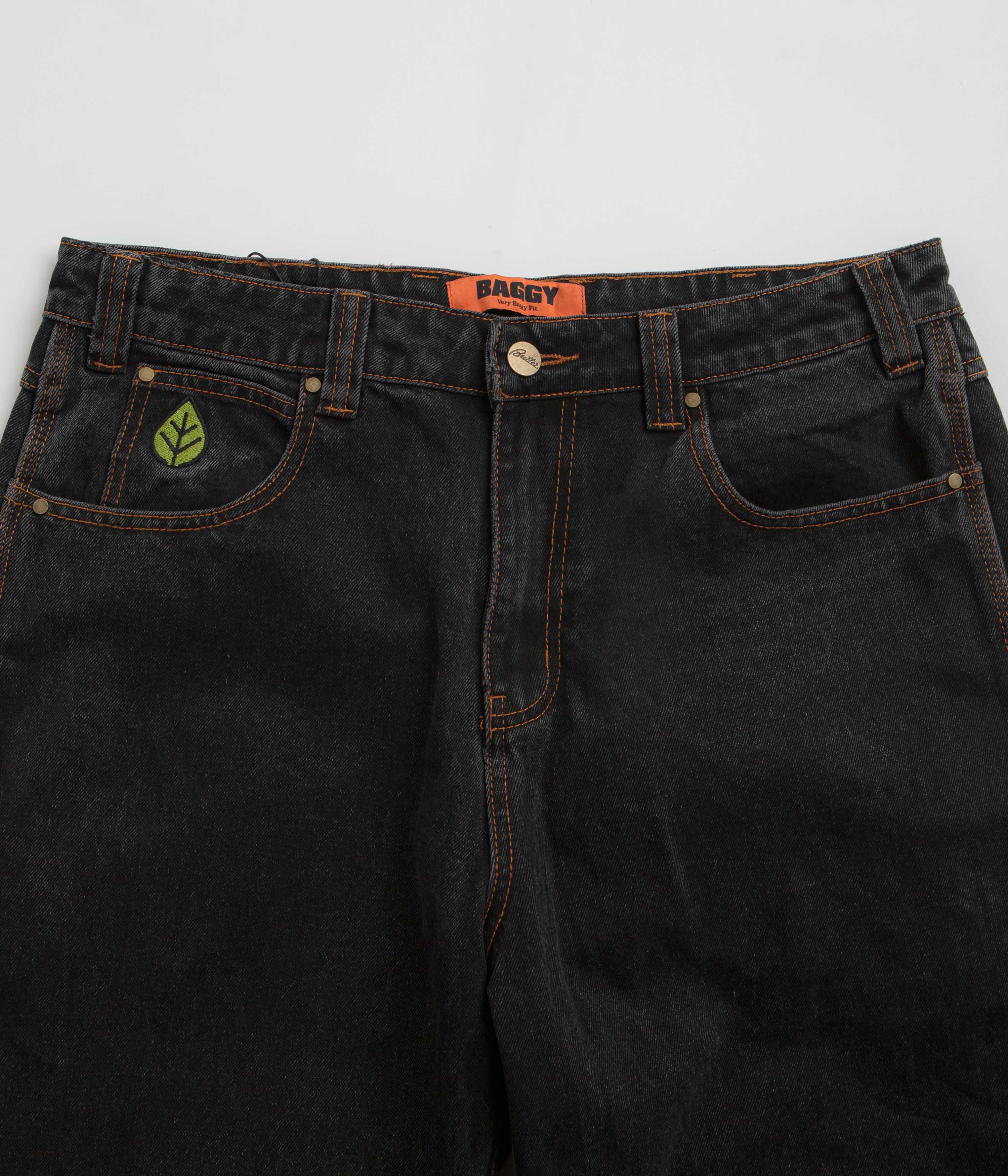 Butter Goods Weathergear Washed Black Denim Jeans - Stylish and Durable!