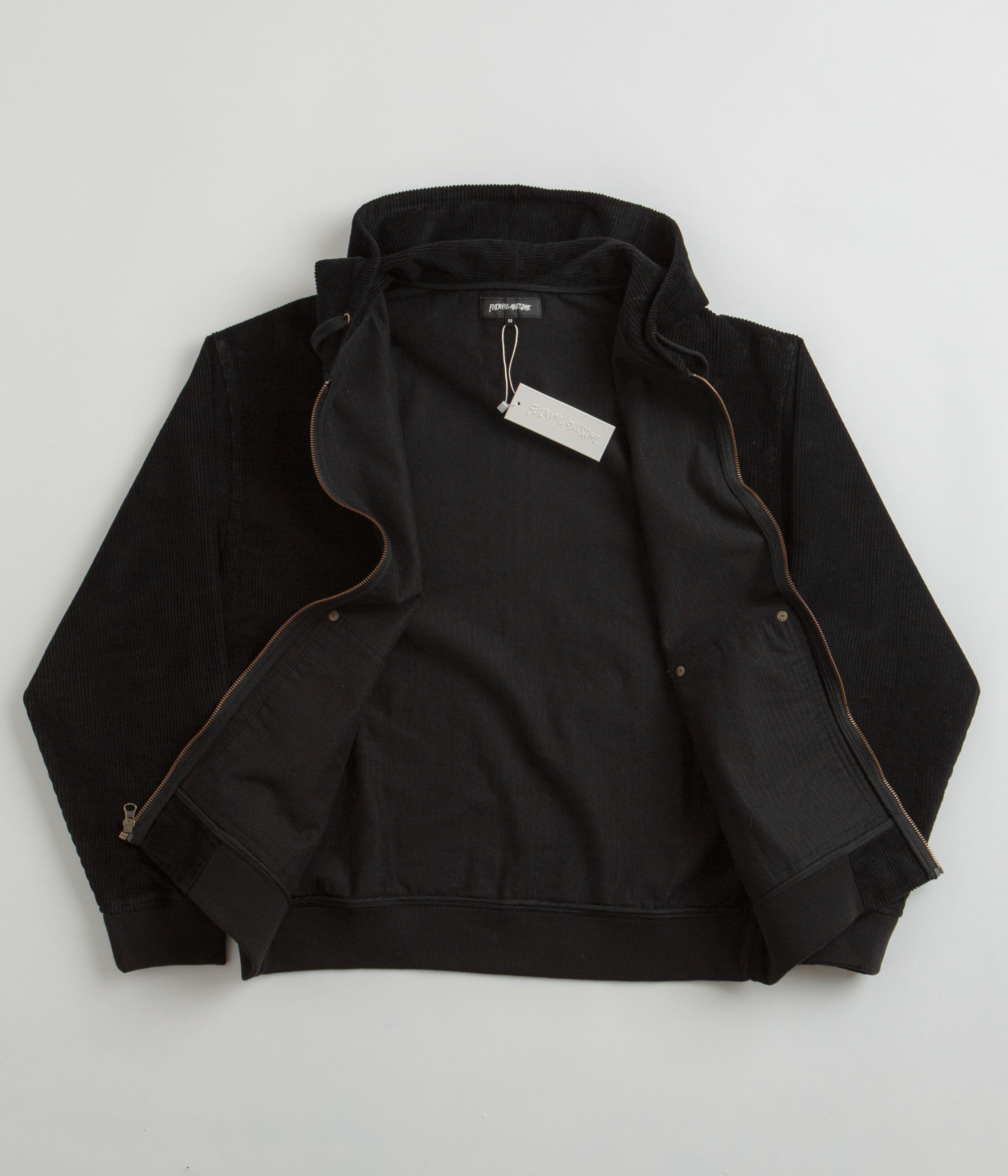Fucking Awesome KO Black Corduroy Zipped Hoodie - A Skate Style Icon