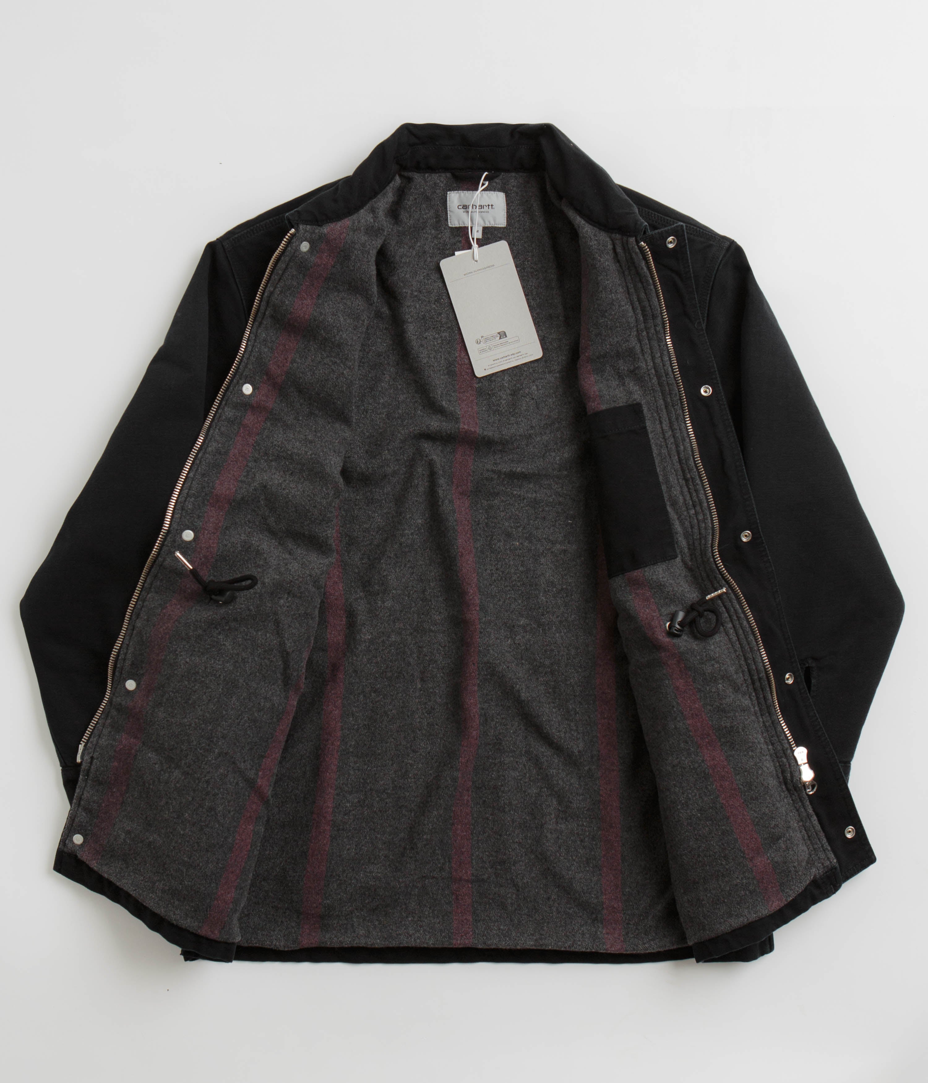 Carhartt OG Santa Fe Coat - Stylish Black & Black Stone