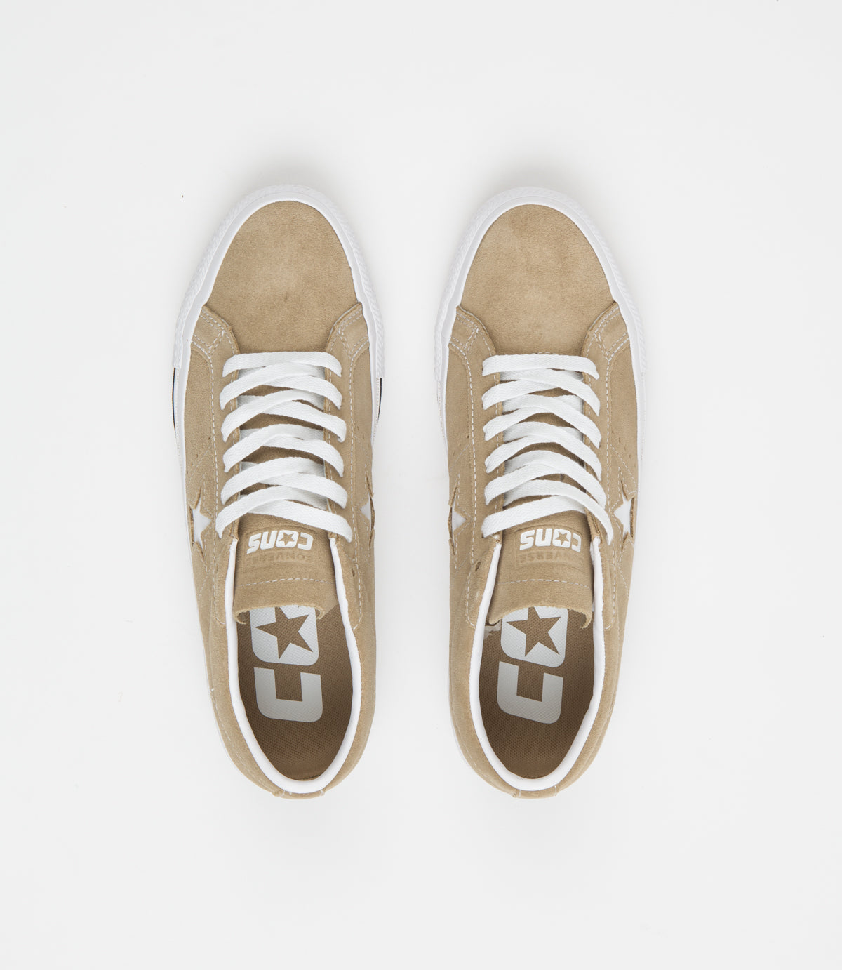 Converse One Star Pro Suede Ox Shoes - Nomad Khaki/Black/Egret: The Skateboarding Essential