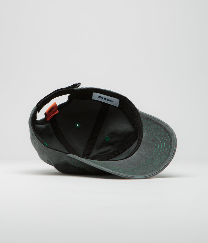 Butter Goods Stylish Rounded Logo Cap - Trendy Washed Black