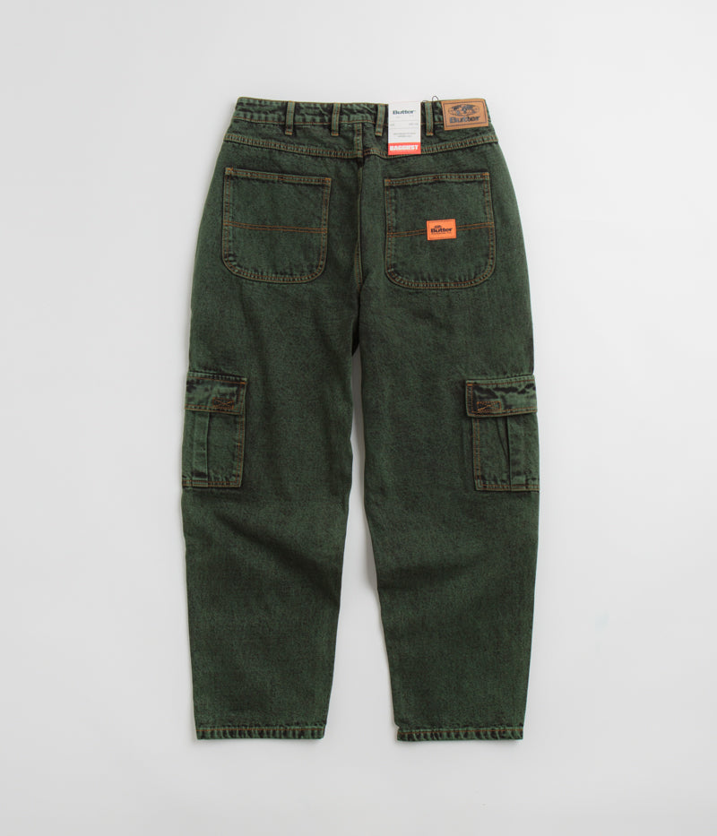 Butter Goods Santosuosso Dark Green Jeans - Ultra Baggy Style