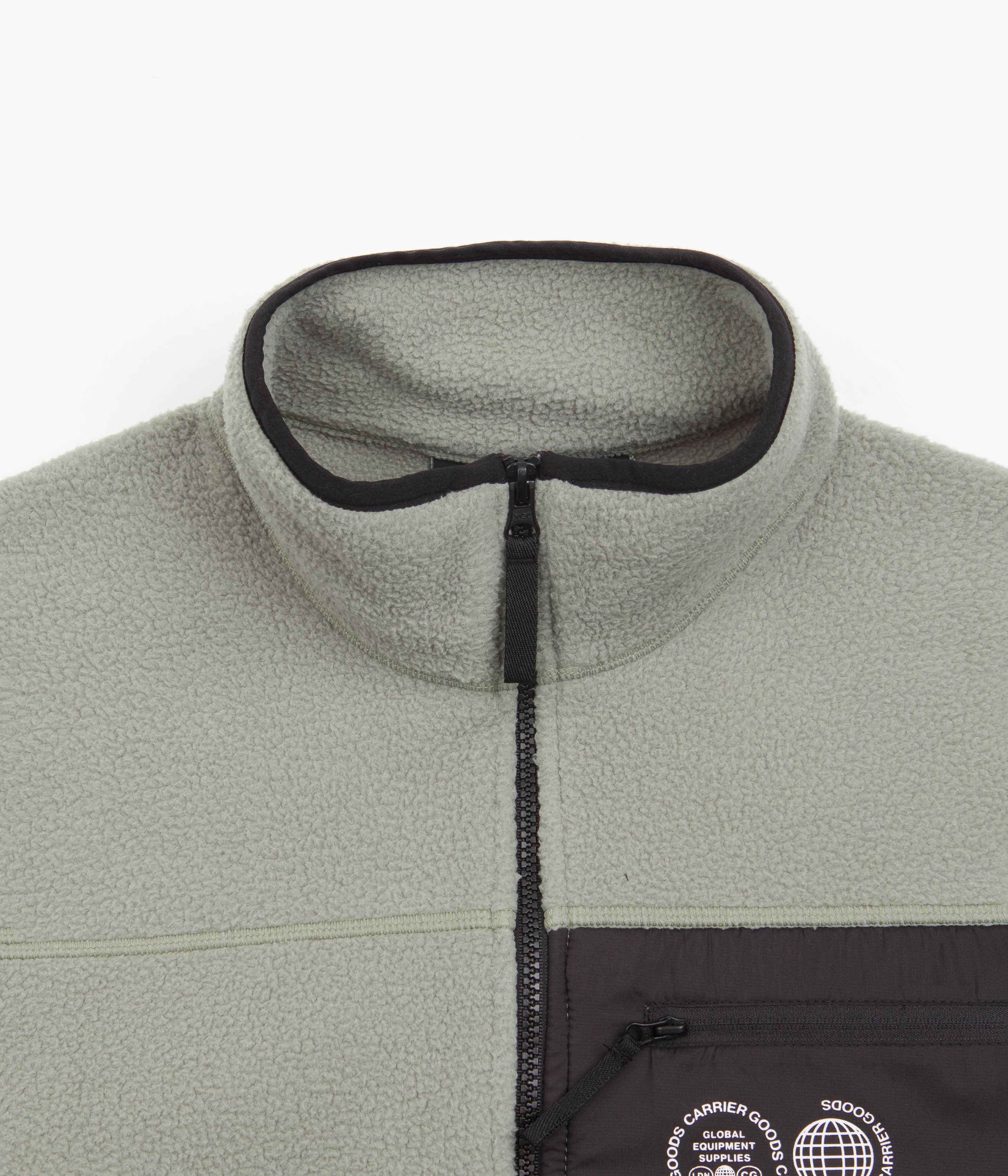 Carrier Goods Borg Zip Through Fleece - Stunning Sage