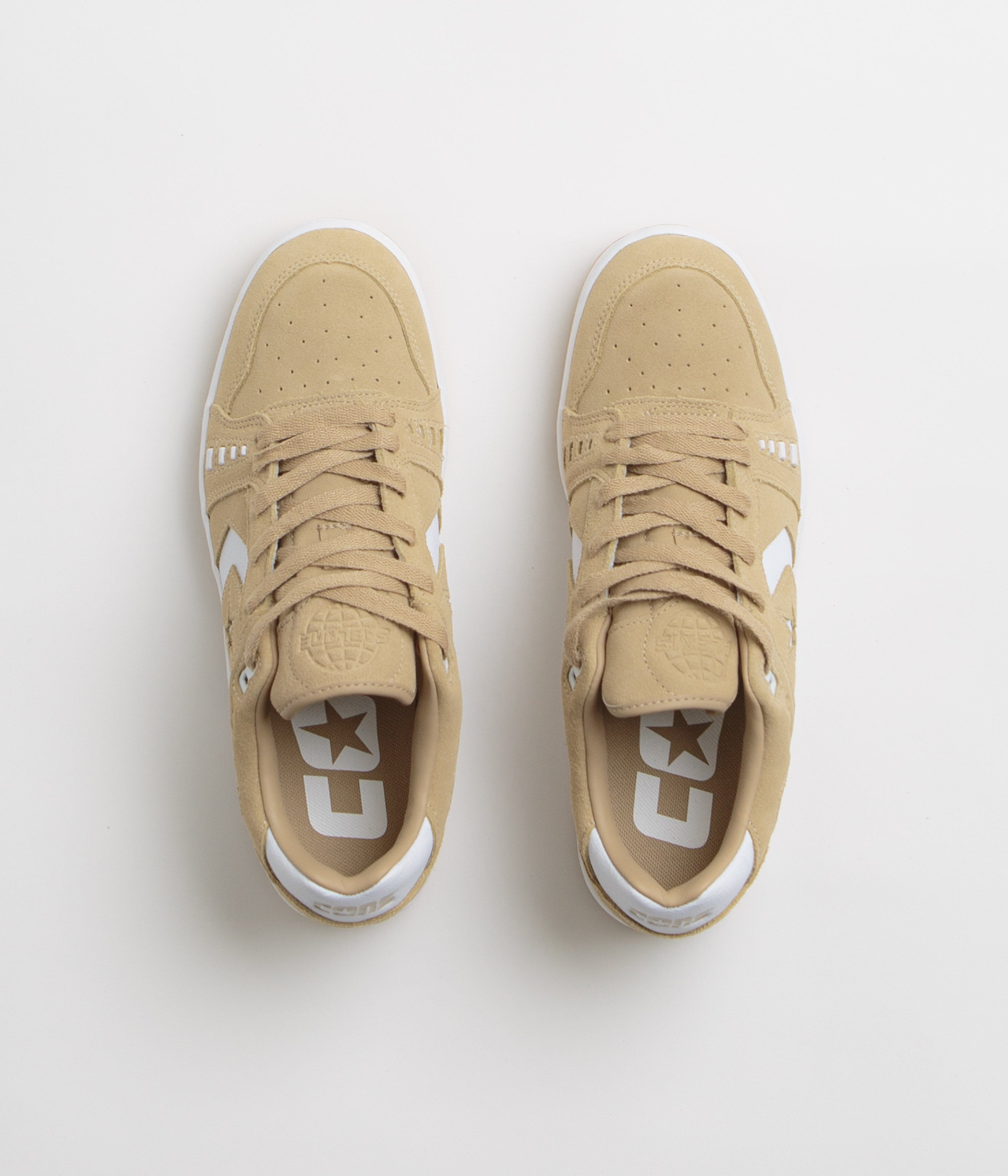 Converse Cons AS-1 Pro Suede Shoes - Stunning Nomad Khaki, White & Gum Combo