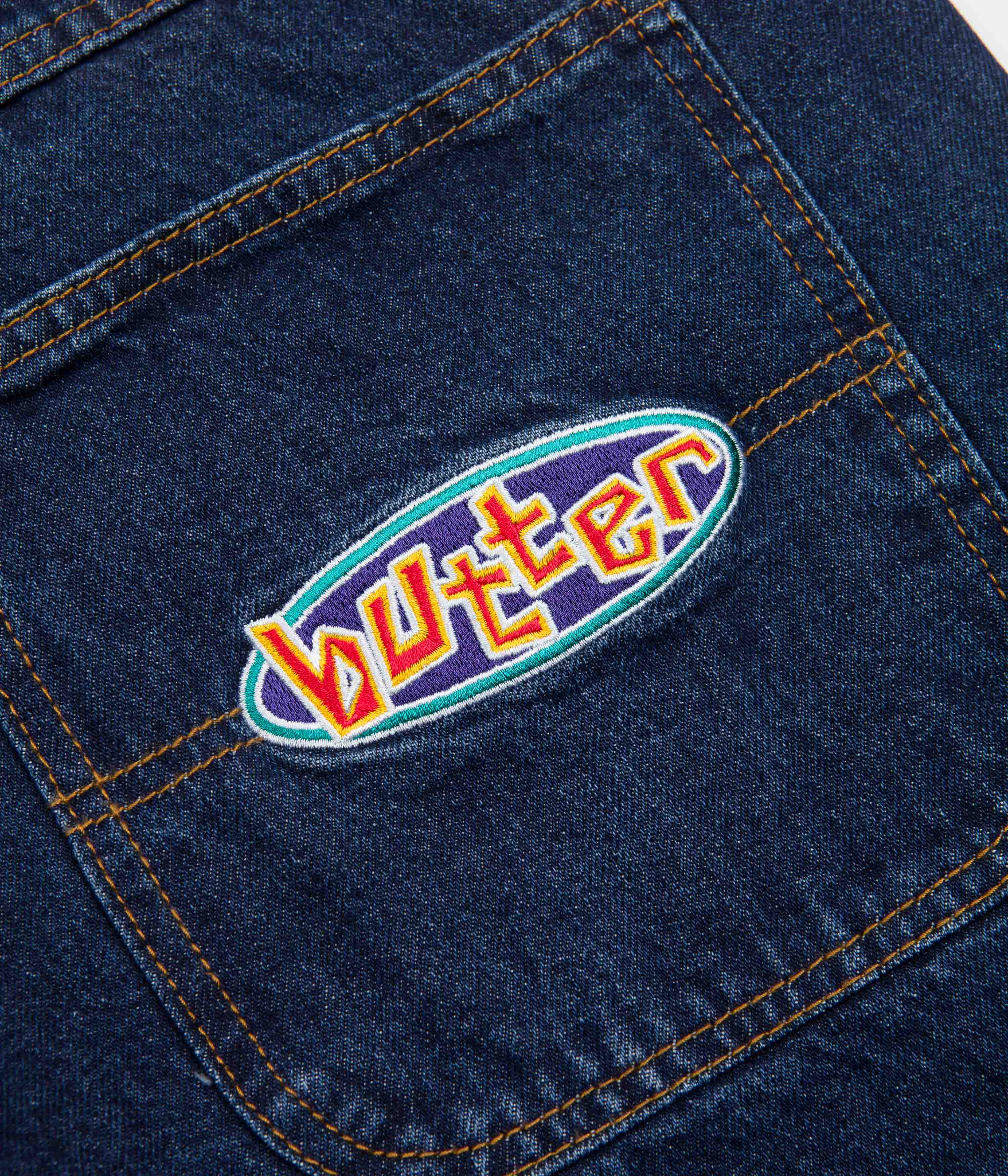 Butter Goods Dark Indigo Scattered Jeans - Must-Have for Skaters