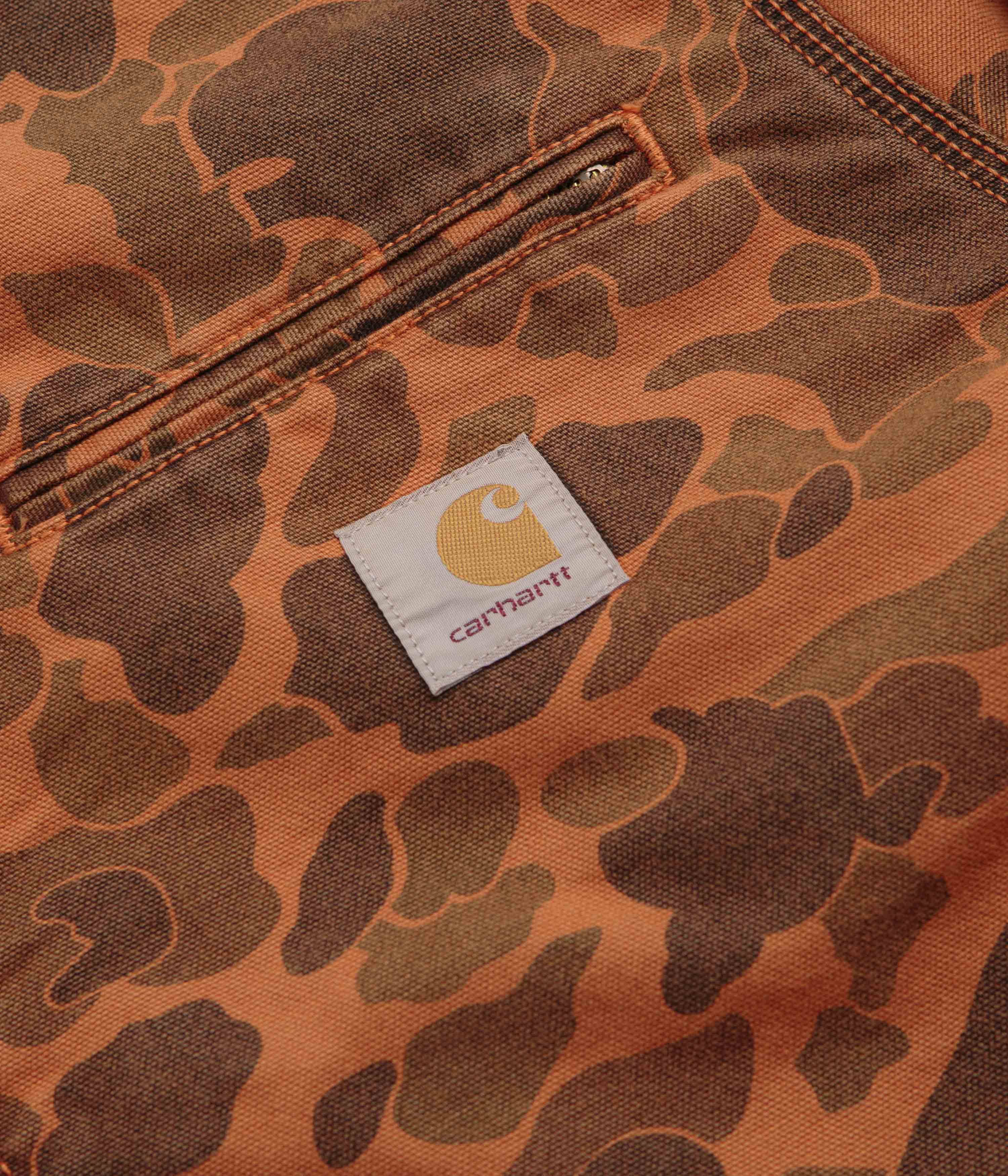 Carhartt Camo Green Turmeric Detroit Duck Jacket - A Must-Have Workwear!