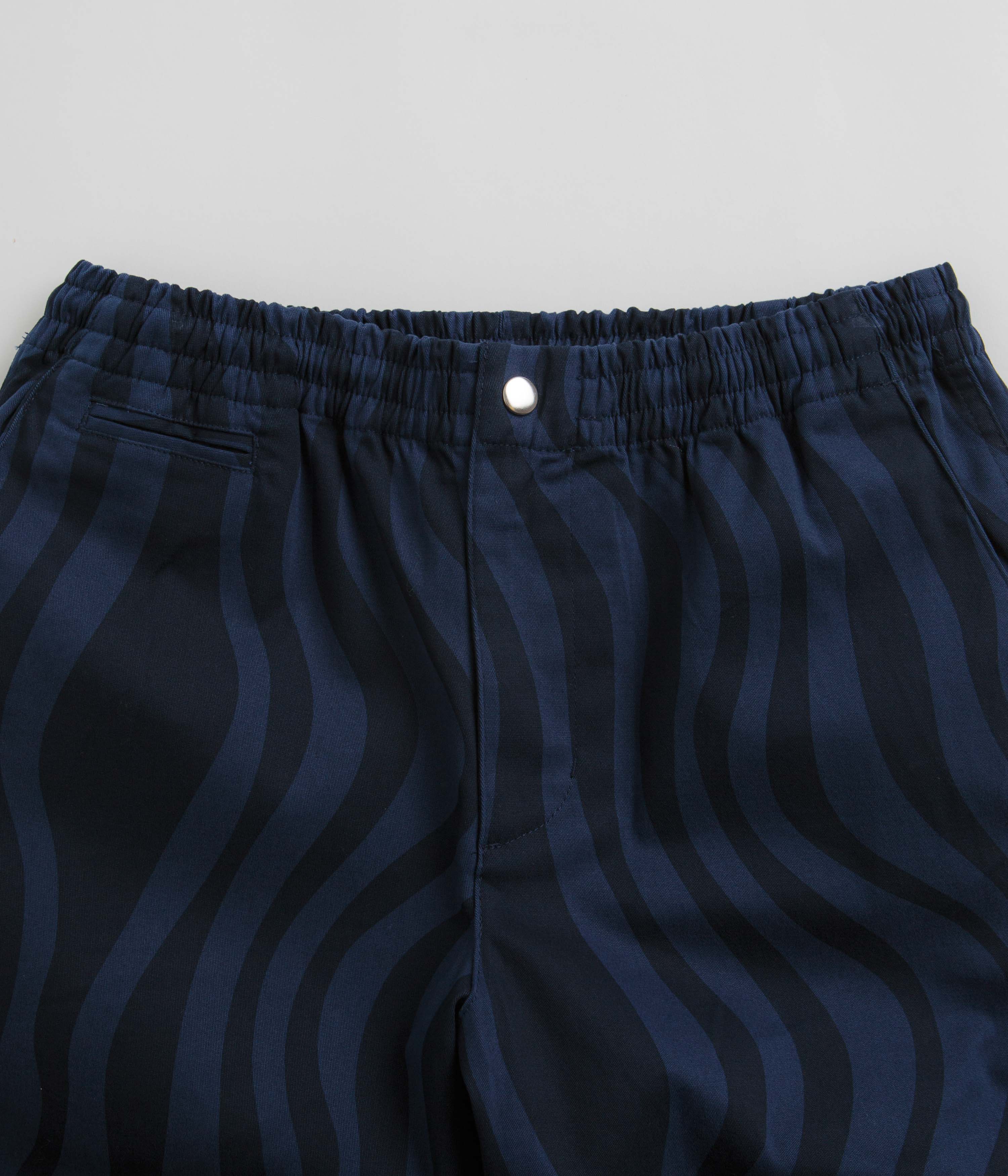 by Parra Blue Flowing Stripes Pants - A Fashion Statement