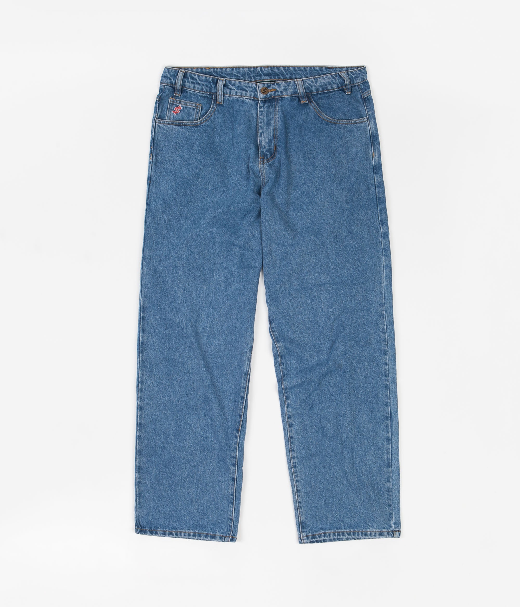 Cash Only Washed Indigo Baggy Jeans - A Nod to '90s Style
