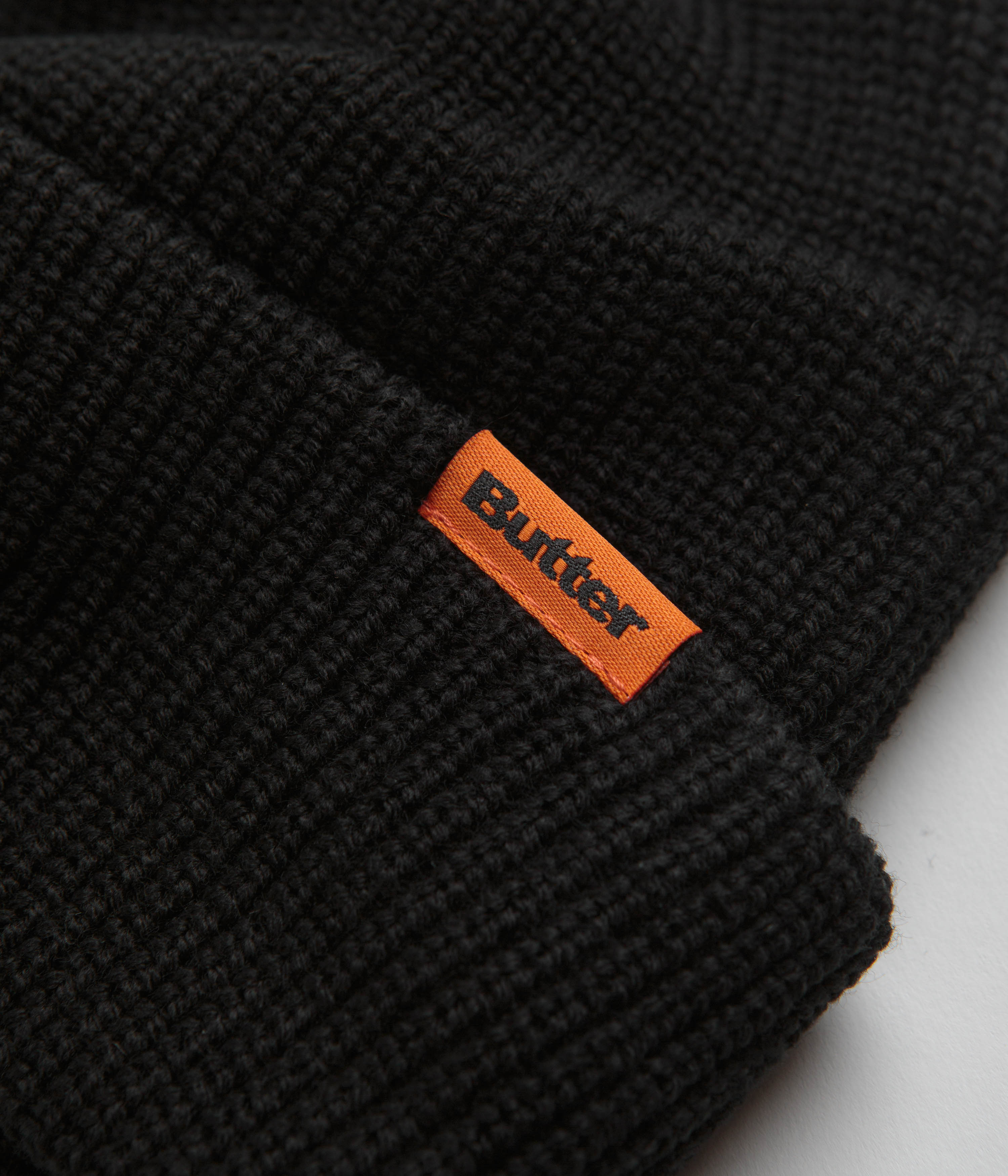 Butter Goods Stunning Tall Wharfie Black Beanie - Grab Yours Now!