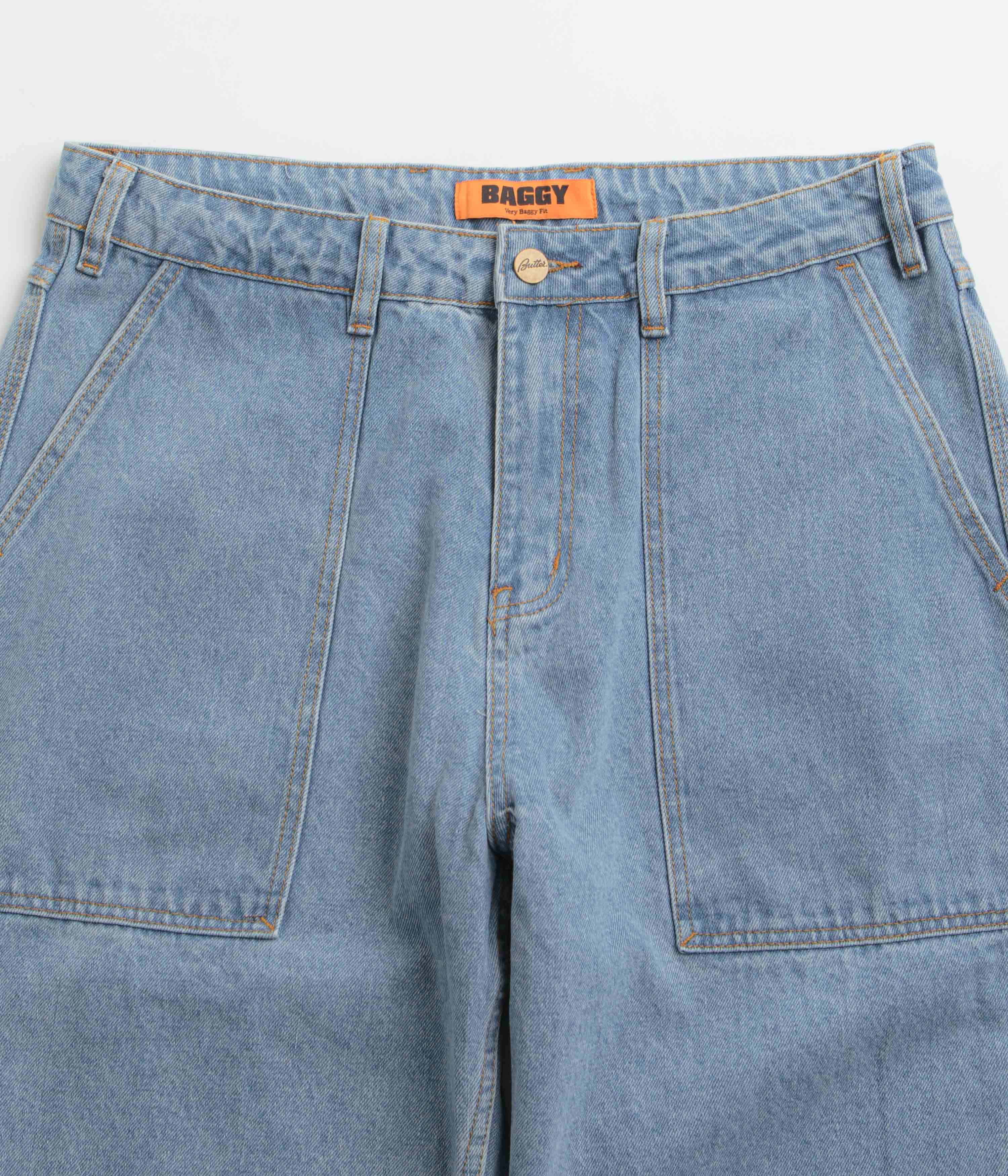 Butter Goods Washed Indigo Patch Pocket Jeans - A Skate-Inspired Fashion Must-Have