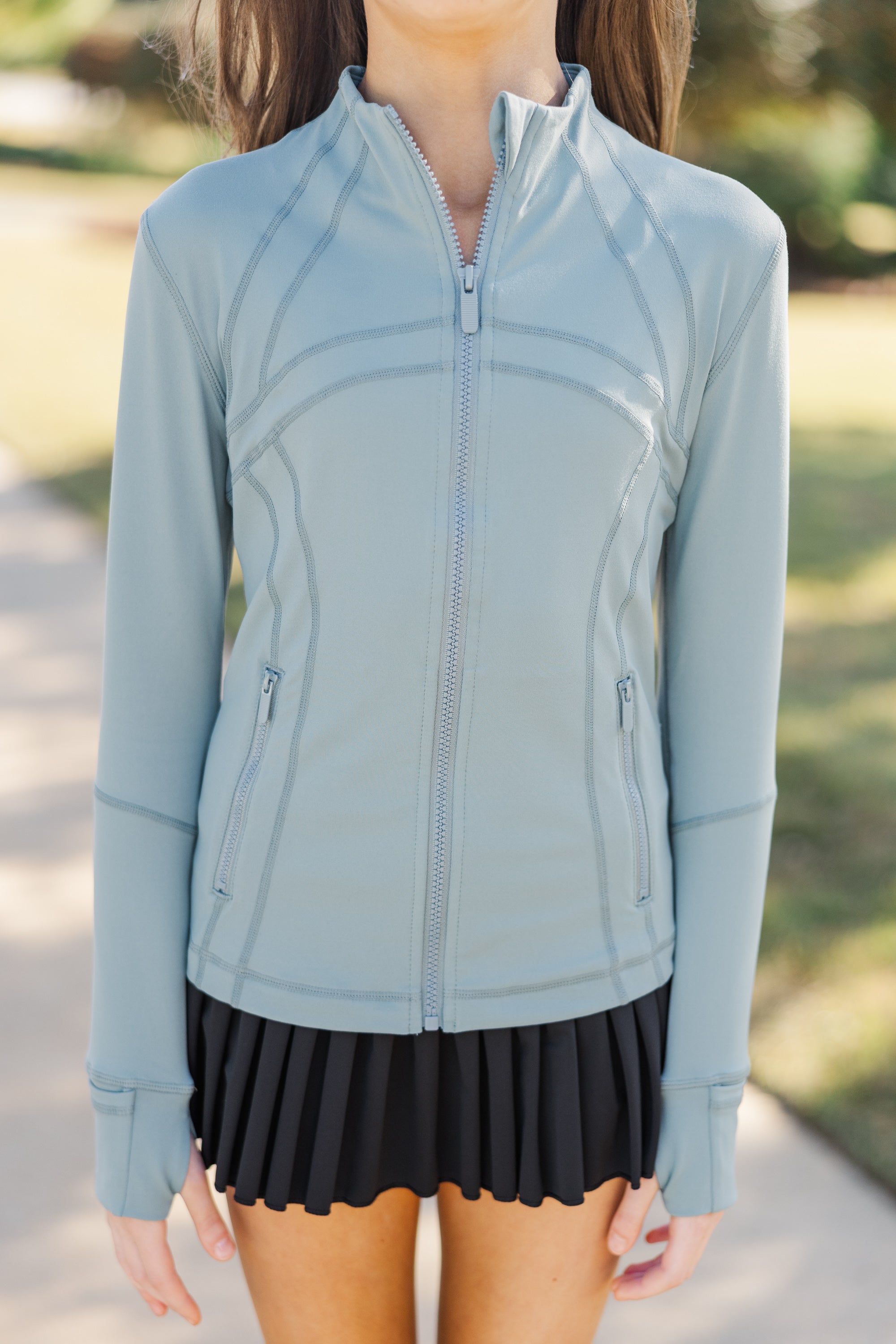 Stylish Girls' Blue 'On Your Terms' Jacket