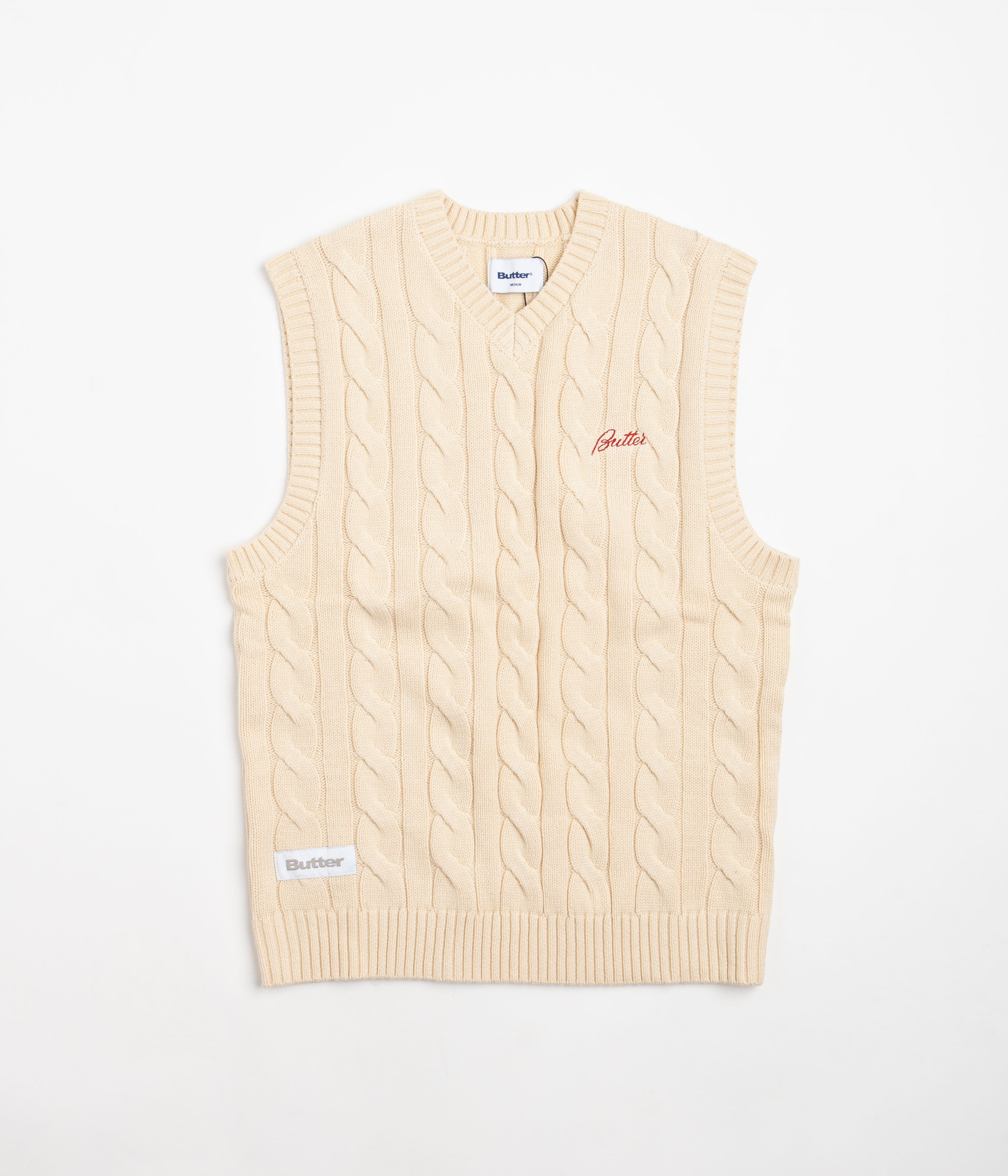 Butter Goods Bone Cable Knit Vest - A Fashion Must-Have