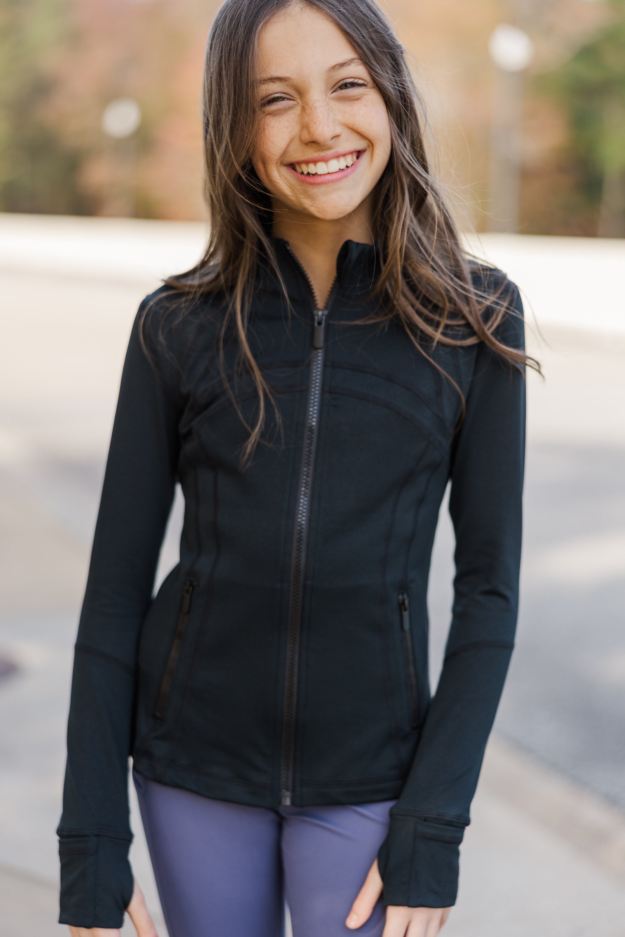 Gorgeous Girls' On Your Terms Black Athletic Jacket