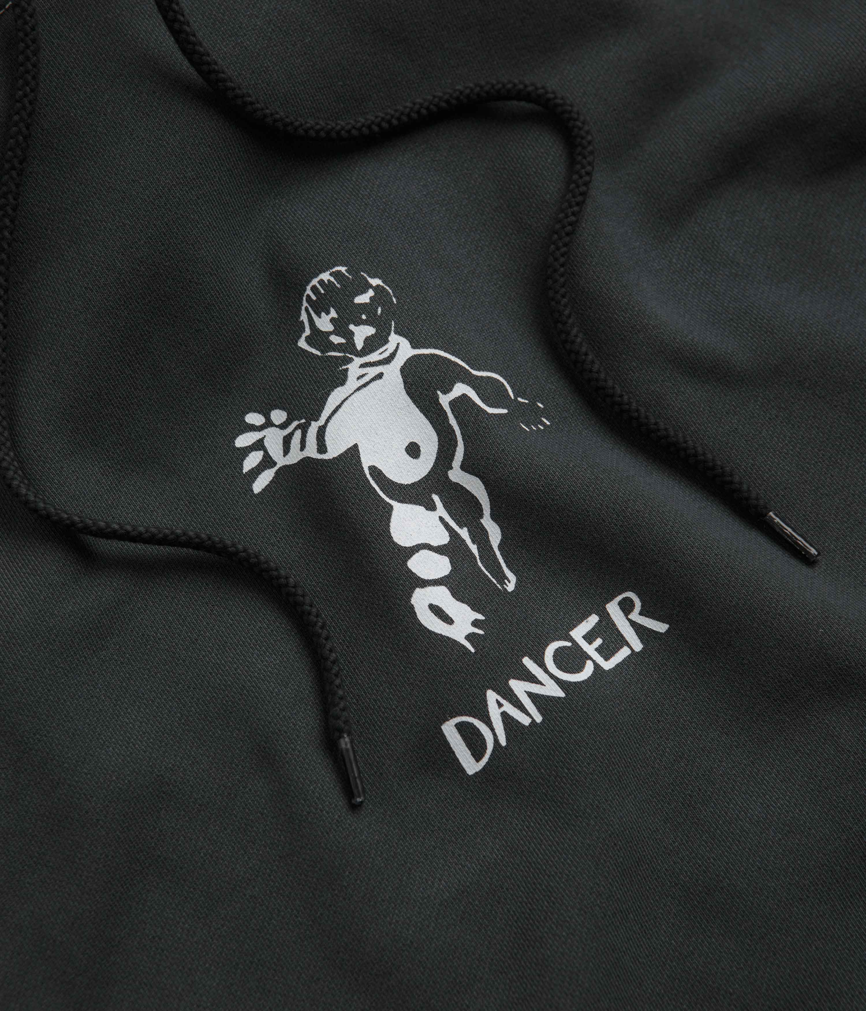 Dancer OG Logo Hoodie - Striking Black with White Stitch