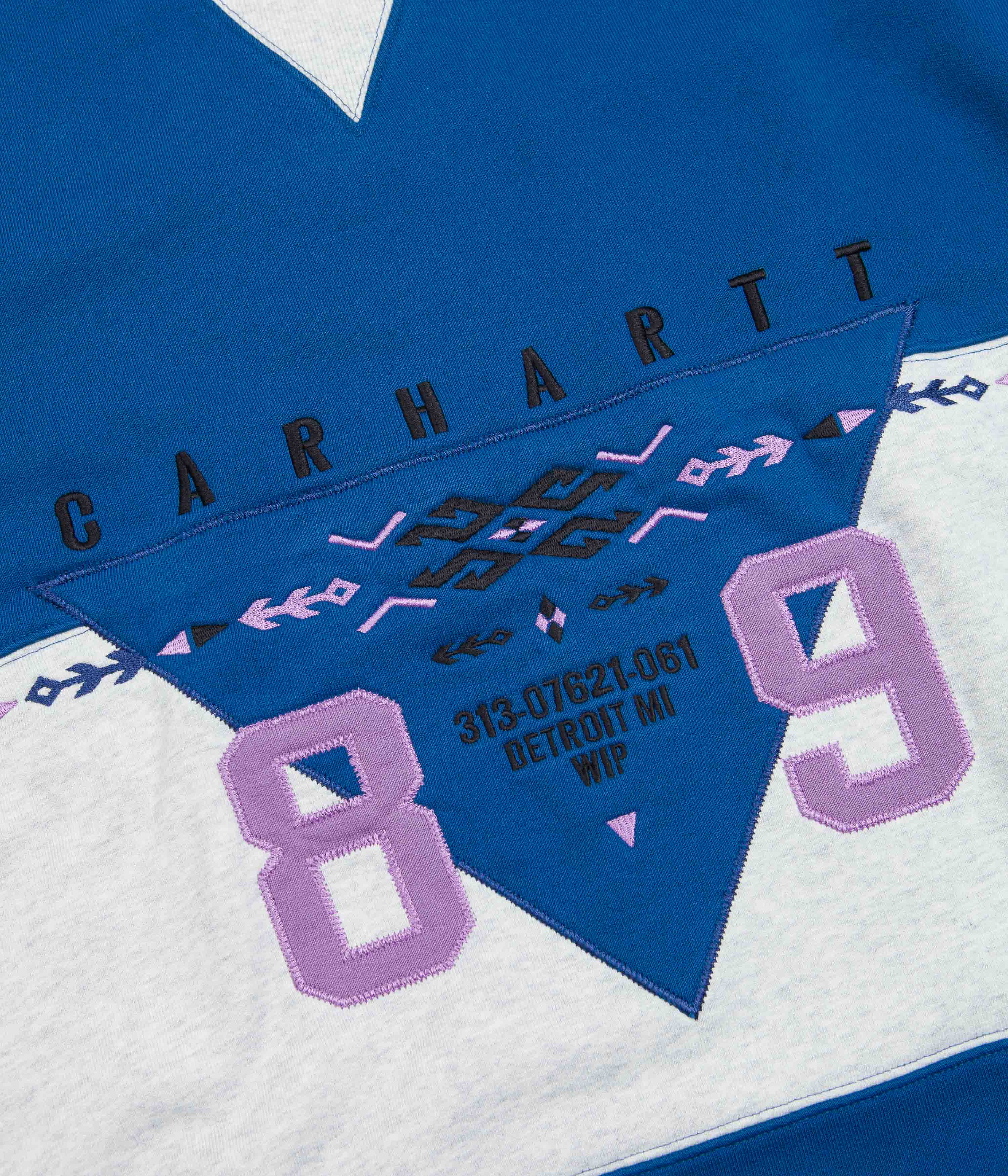 Carhartt Santa Fe Crewneck Sweatshirt - Stunning Amalfi / Ash Heather