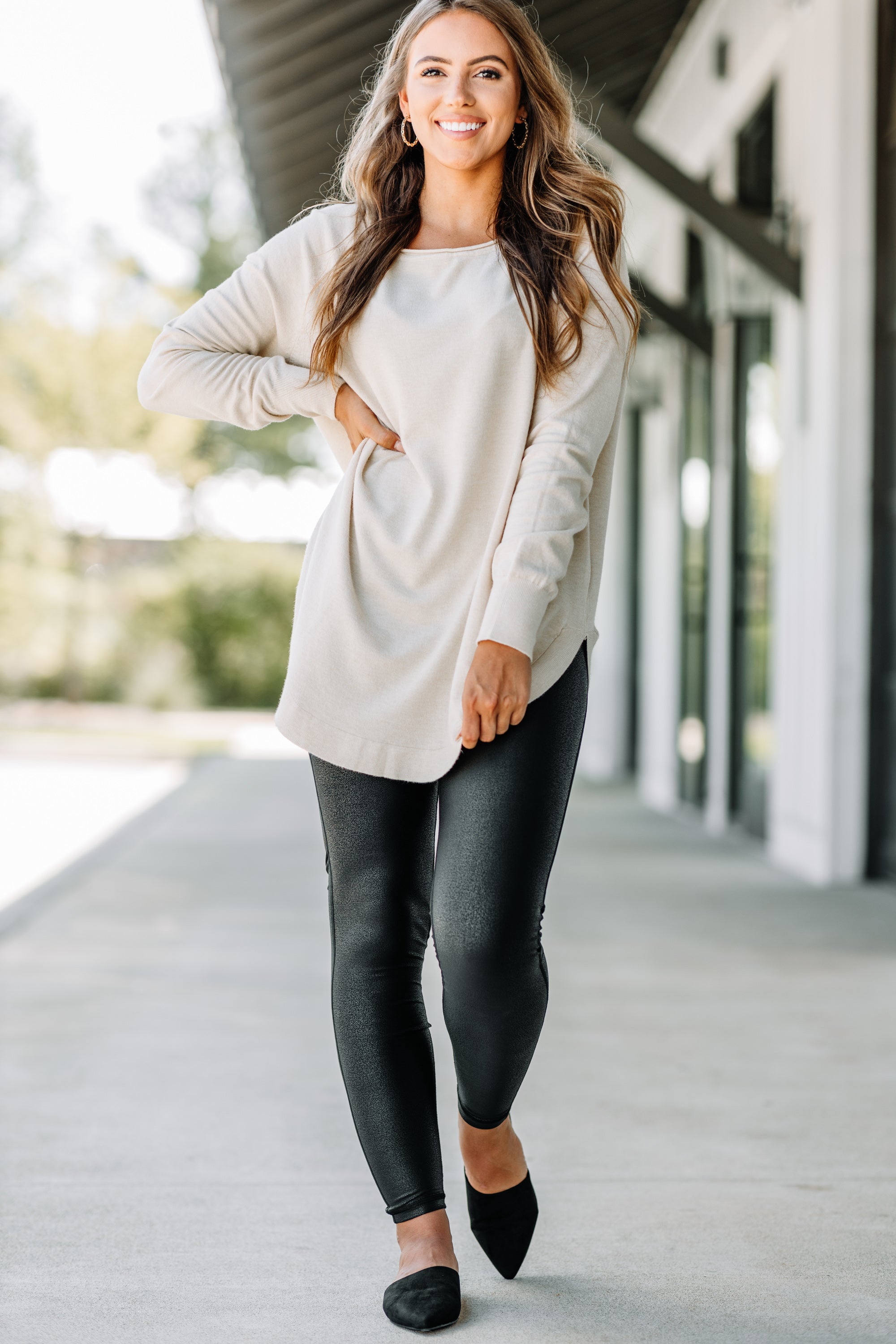 Irresistible Good Girl Oatmeal Brown Classic Tunic - Grab Yours Now!
