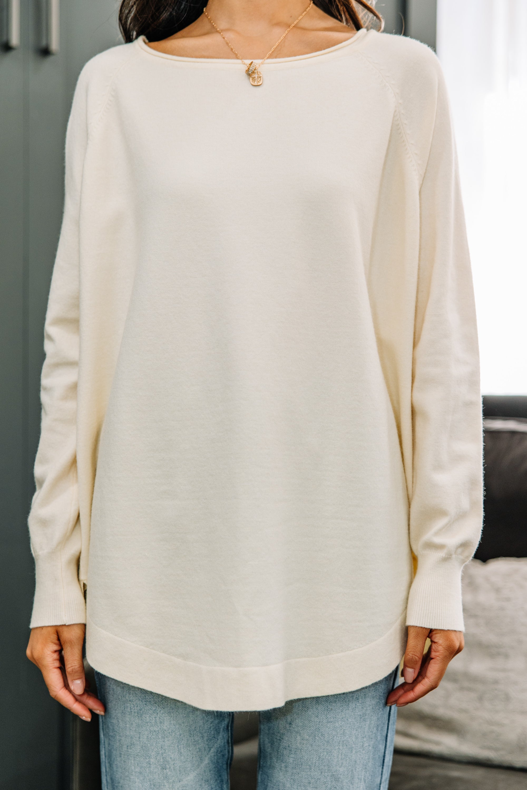 Good Girl's Off - White Classic Tunic: An Irresistible Wardrobe Must - Have