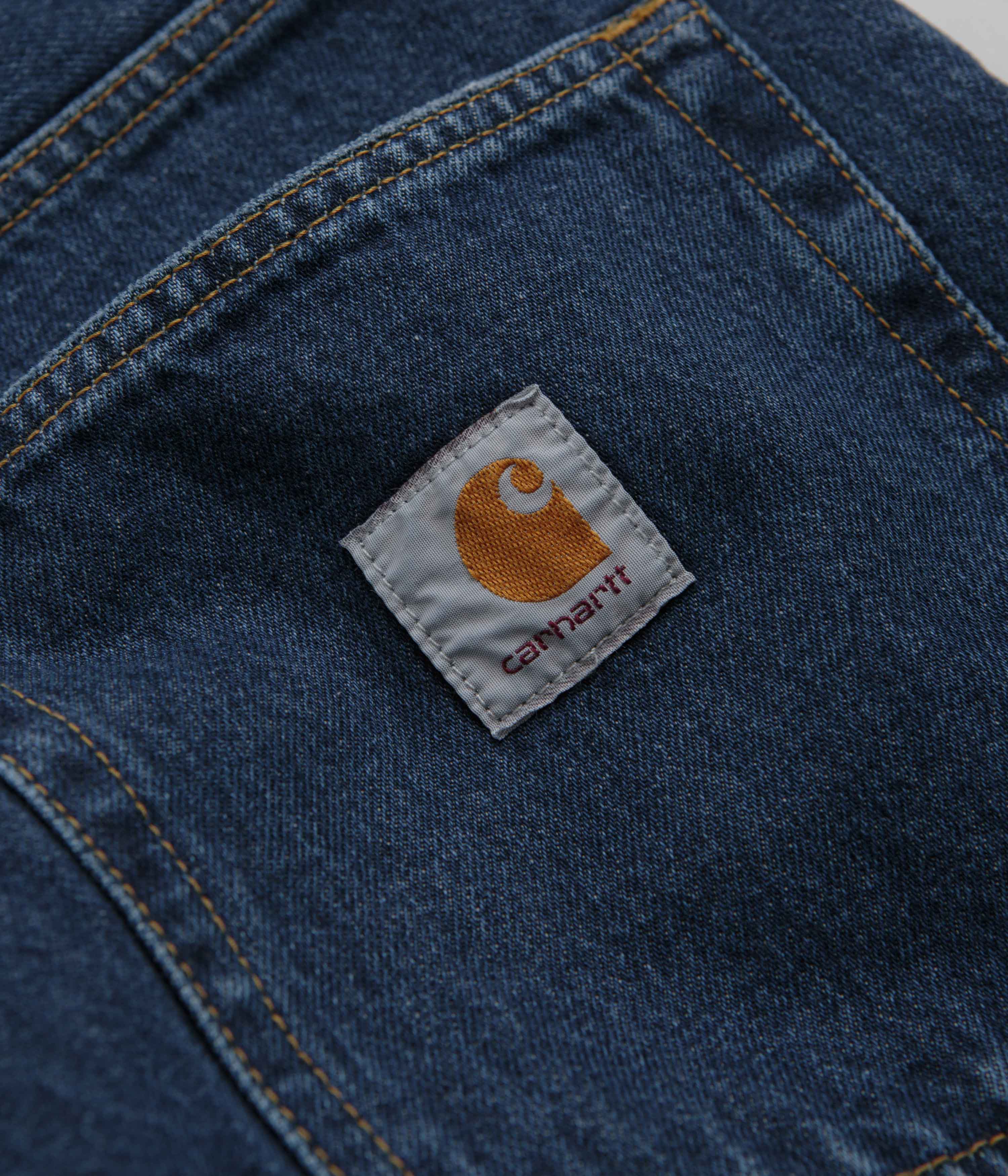 Carhartt Brandon Blue Stone Wash Denim Pants - A Vintage Style Essential