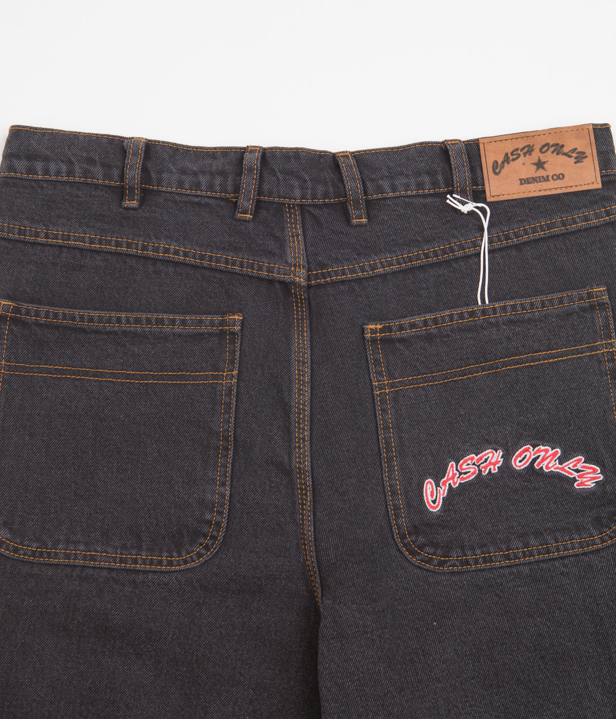 Cash Only Washed Black Denim Cargo Shorts - Must-Have for Skate Lovers
