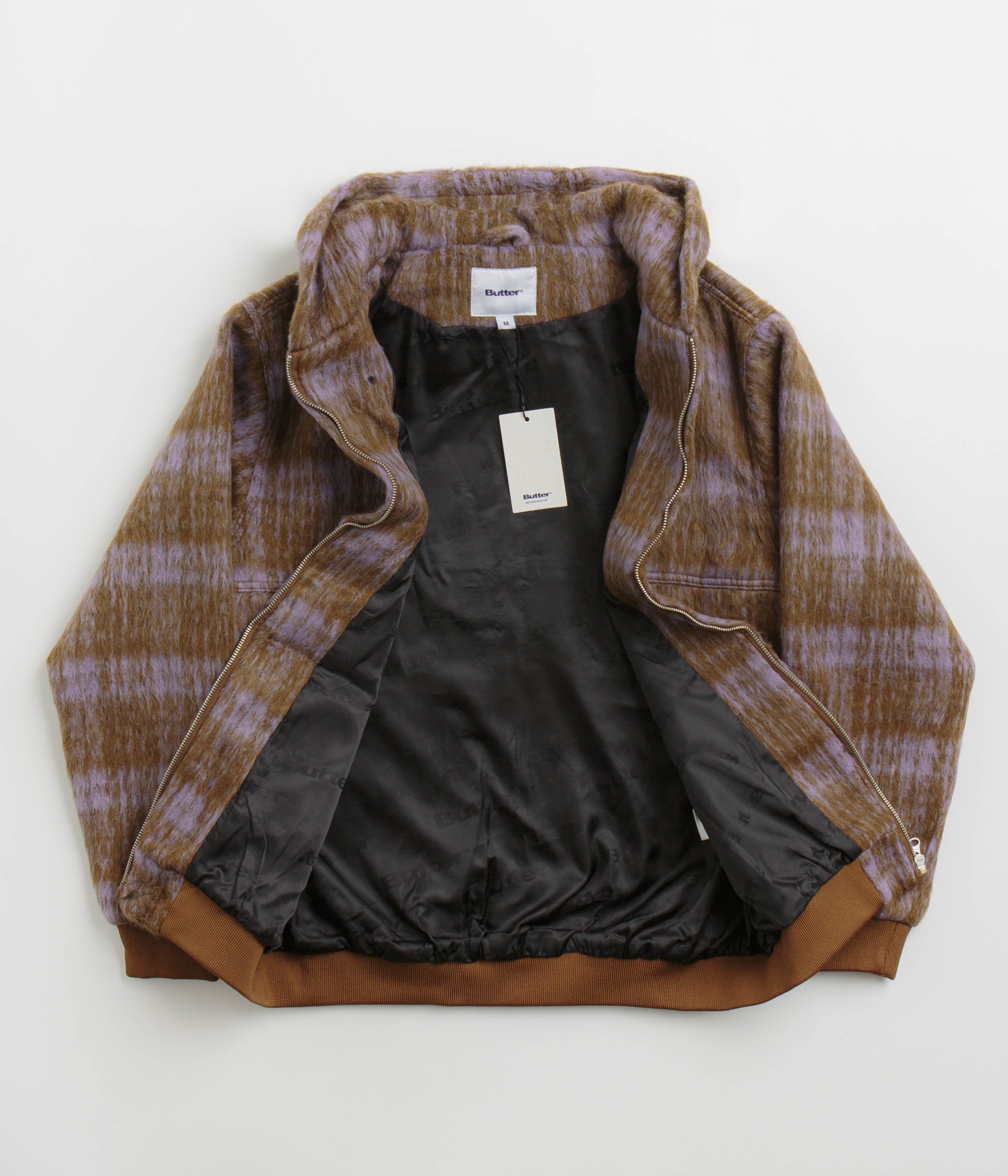 Butter Goods Heavy Plaid Work Jacket - Stunning Brick / Dusk Combo