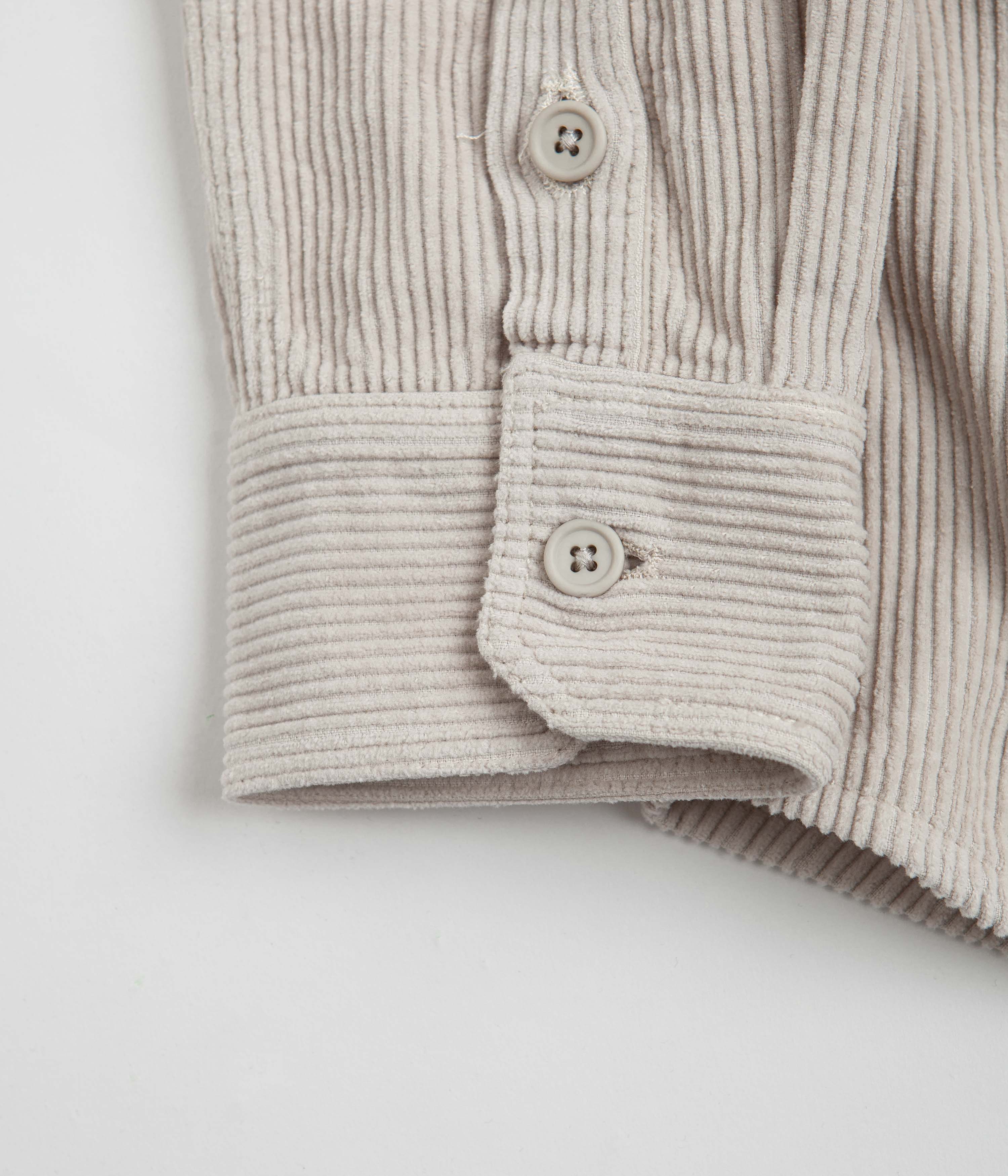 Dancer's Stunning Oyster White Double Pocket Overshirt
