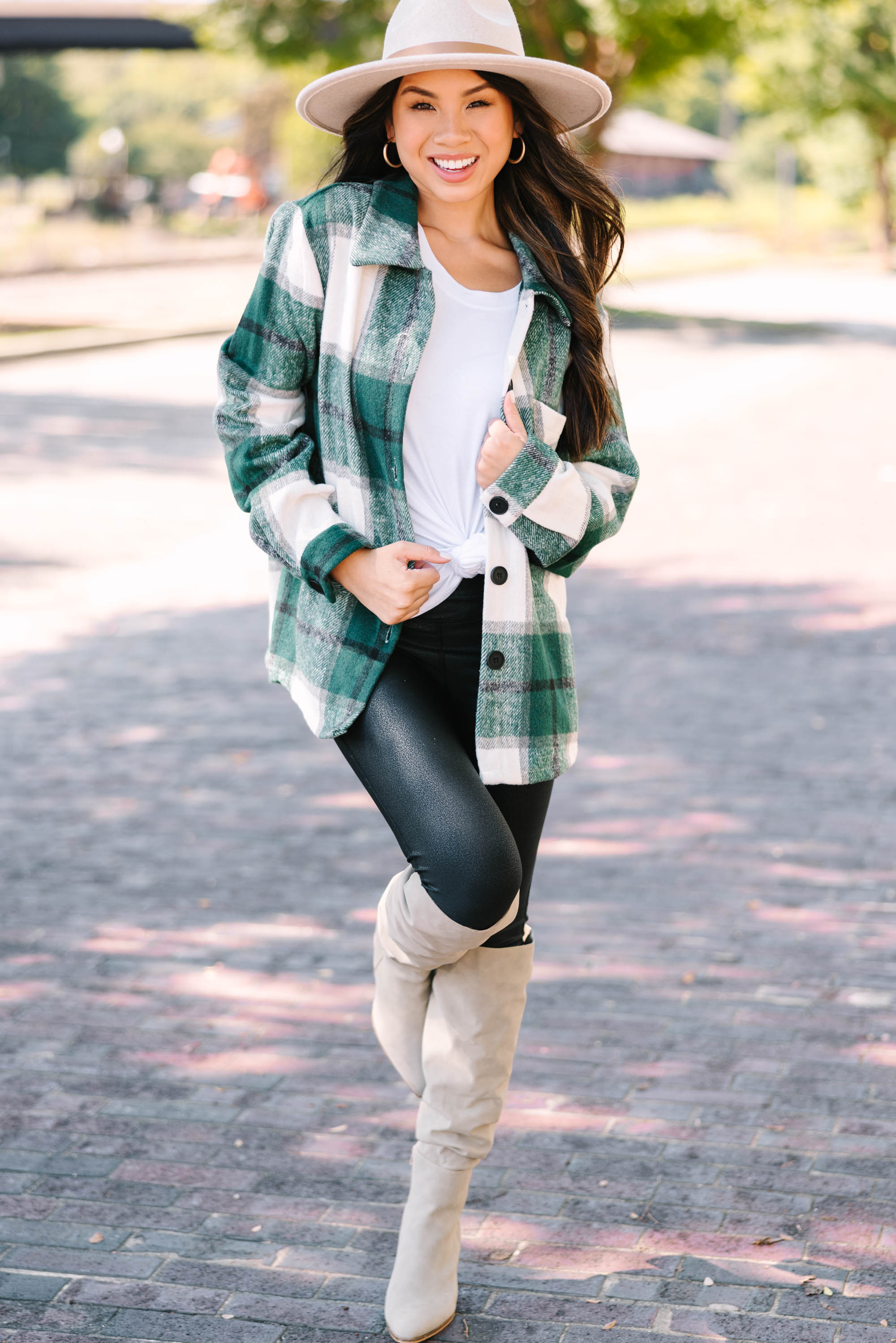 Unleash Your Best Self with the Green Plaid Shacket