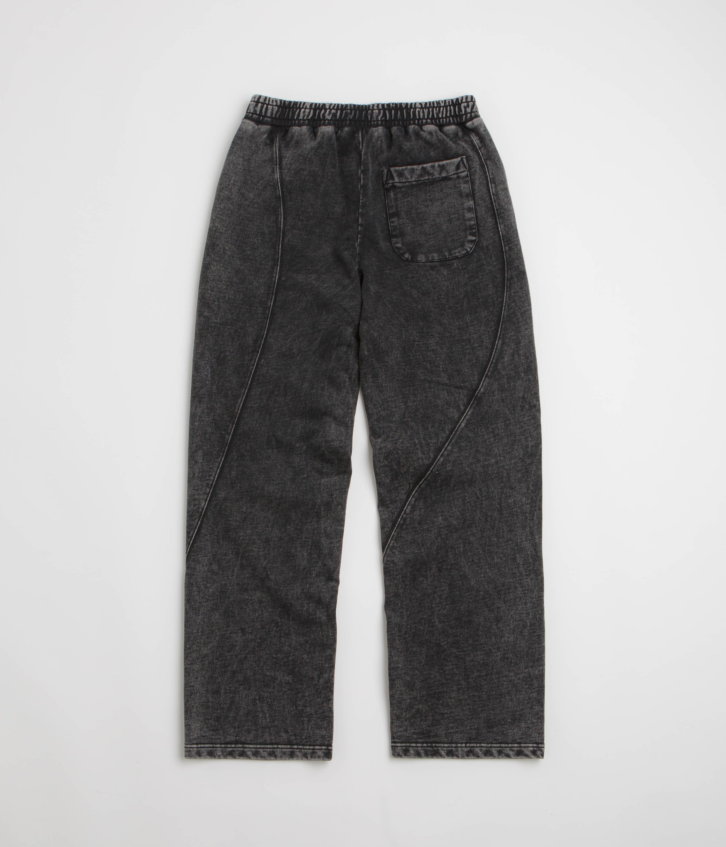 Dime Cyclone French Terry Pants - Stunning Black Snow Washed