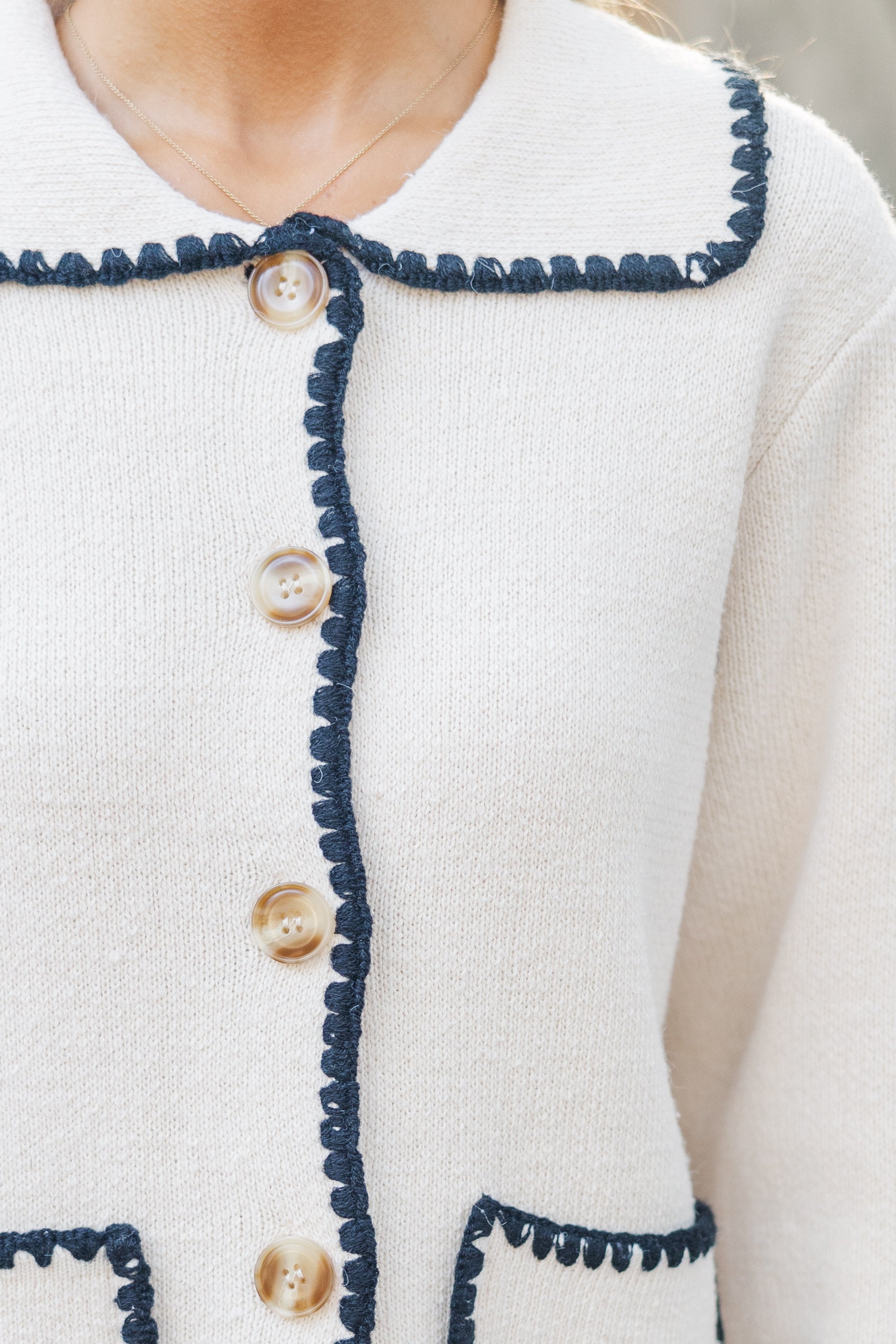 Joyful Days Ecru White Cardigan: Your Cozy Style Essential