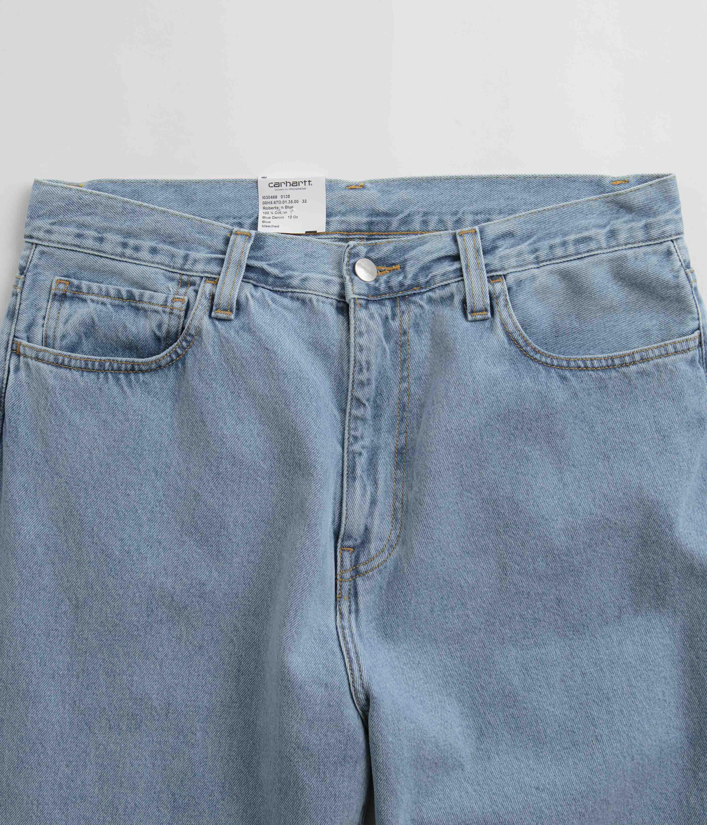 Carhartt Landon Blue Bleached Tapered Pants - A Timeless Classic!