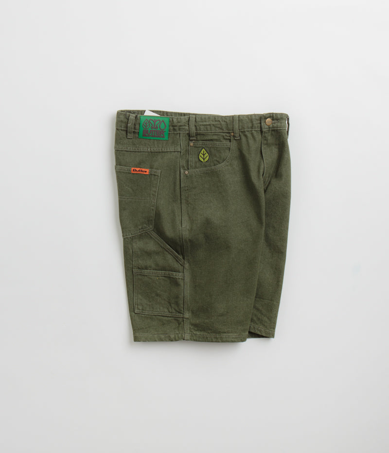 Butter Goods Weathergear Faded Army Denim Shorts - A Must - Have!