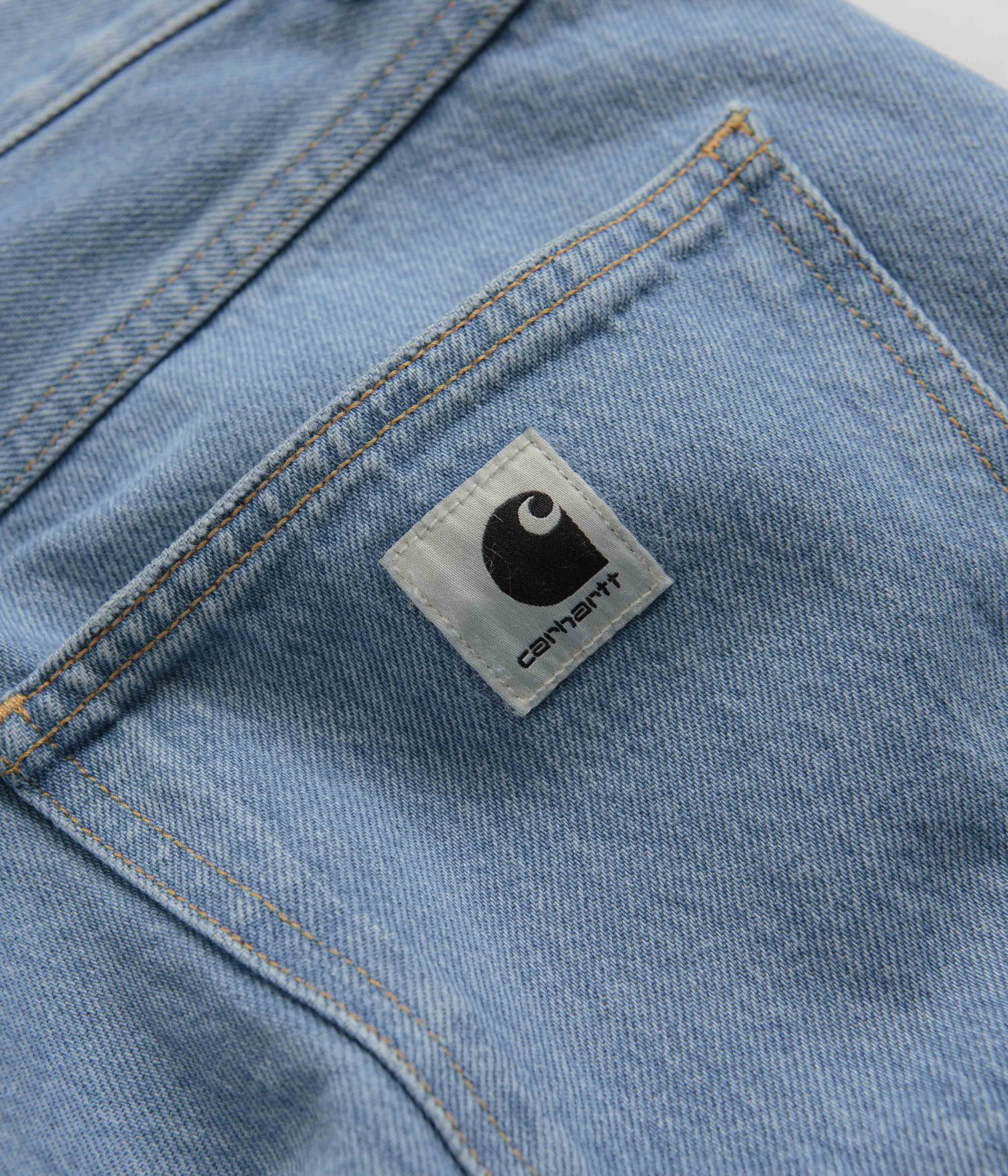 Carhartt Women's Brandon Stone Bleached Blue Denim Pants - A Timeless Choice!