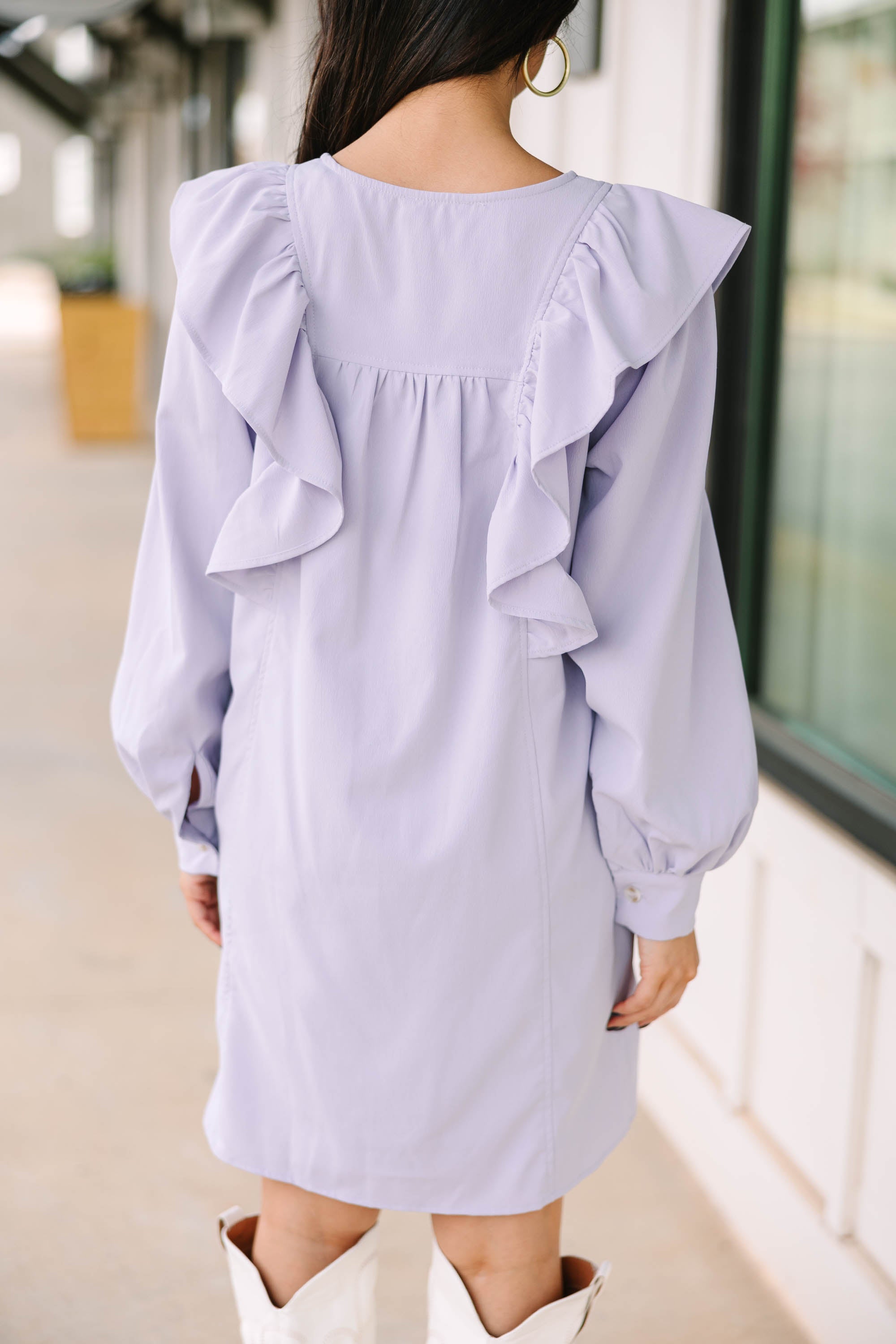 Gorgeous Lavender Purple Ruffled Dress for Your Best Moments