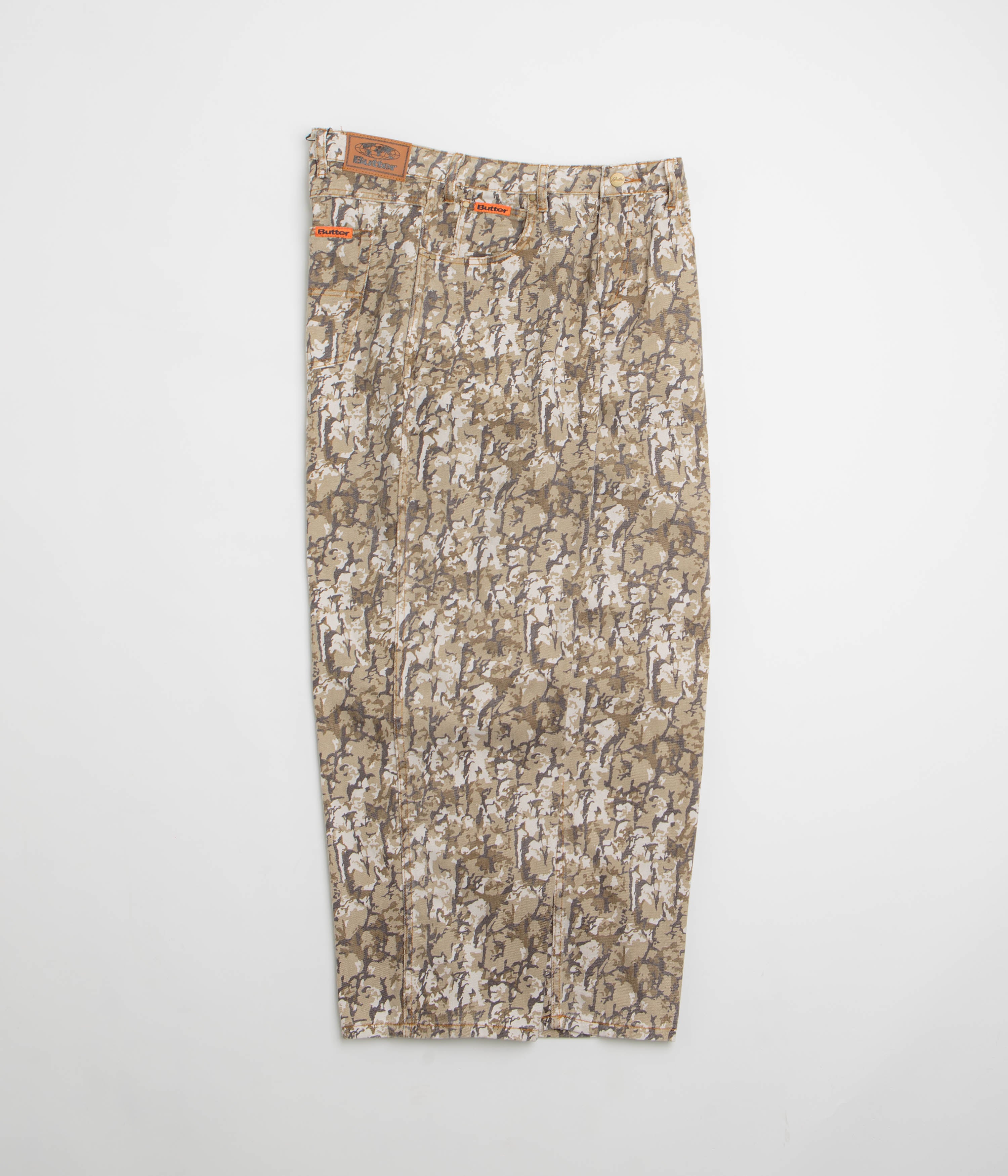 Butter Goods Tan Bark Camo Baggy Jeans - A Fashion Statement!