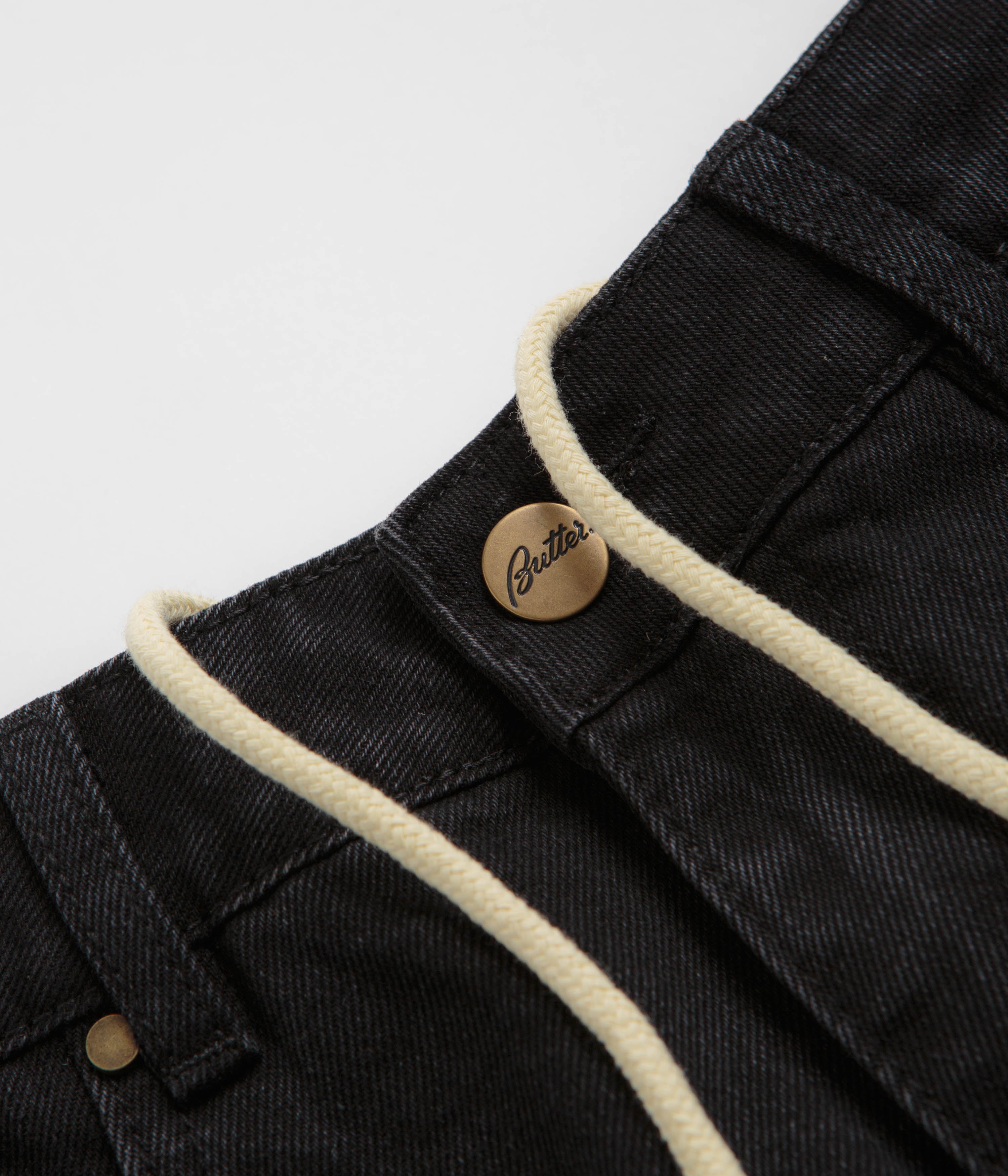 Butter Goods Lock Flat Black Denim Shorts - A Must-Have!