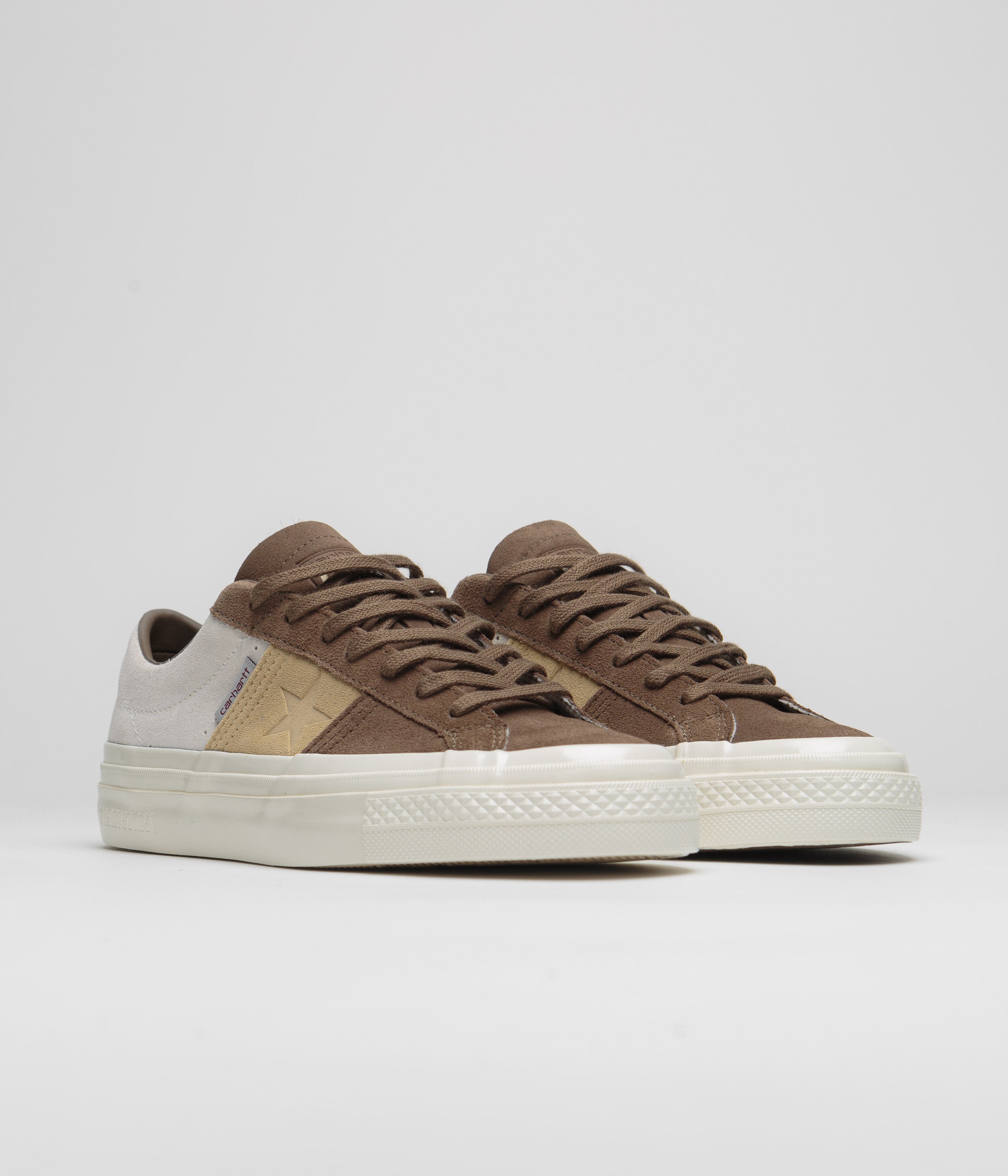 Converse x Carhartt WIP One Star Academy Pro Shoes - Stunning Dark Earth / Starfish / Egret