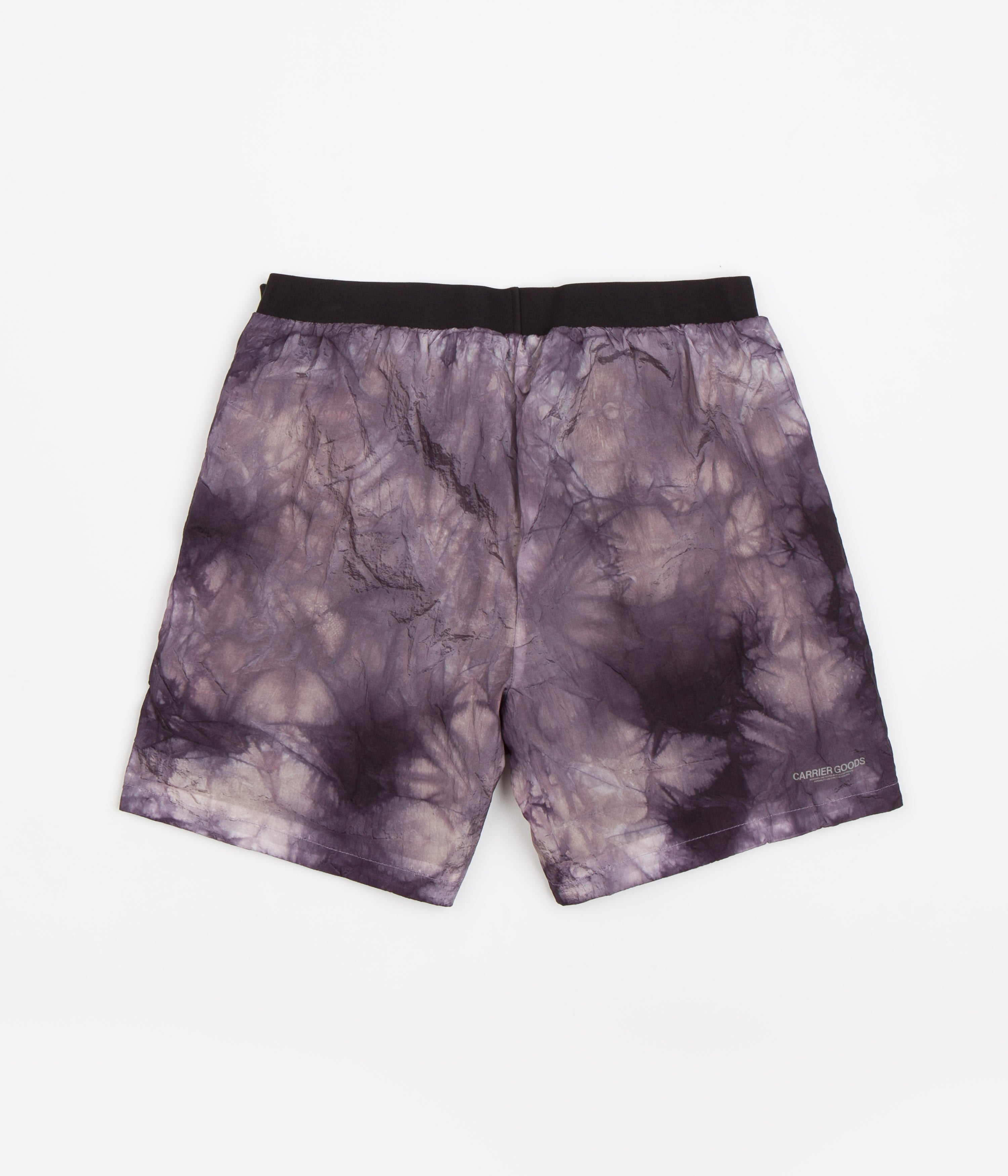 Carrier Goods Purple Tie Dye Trail Runner Shorts - Stylish and Functional
