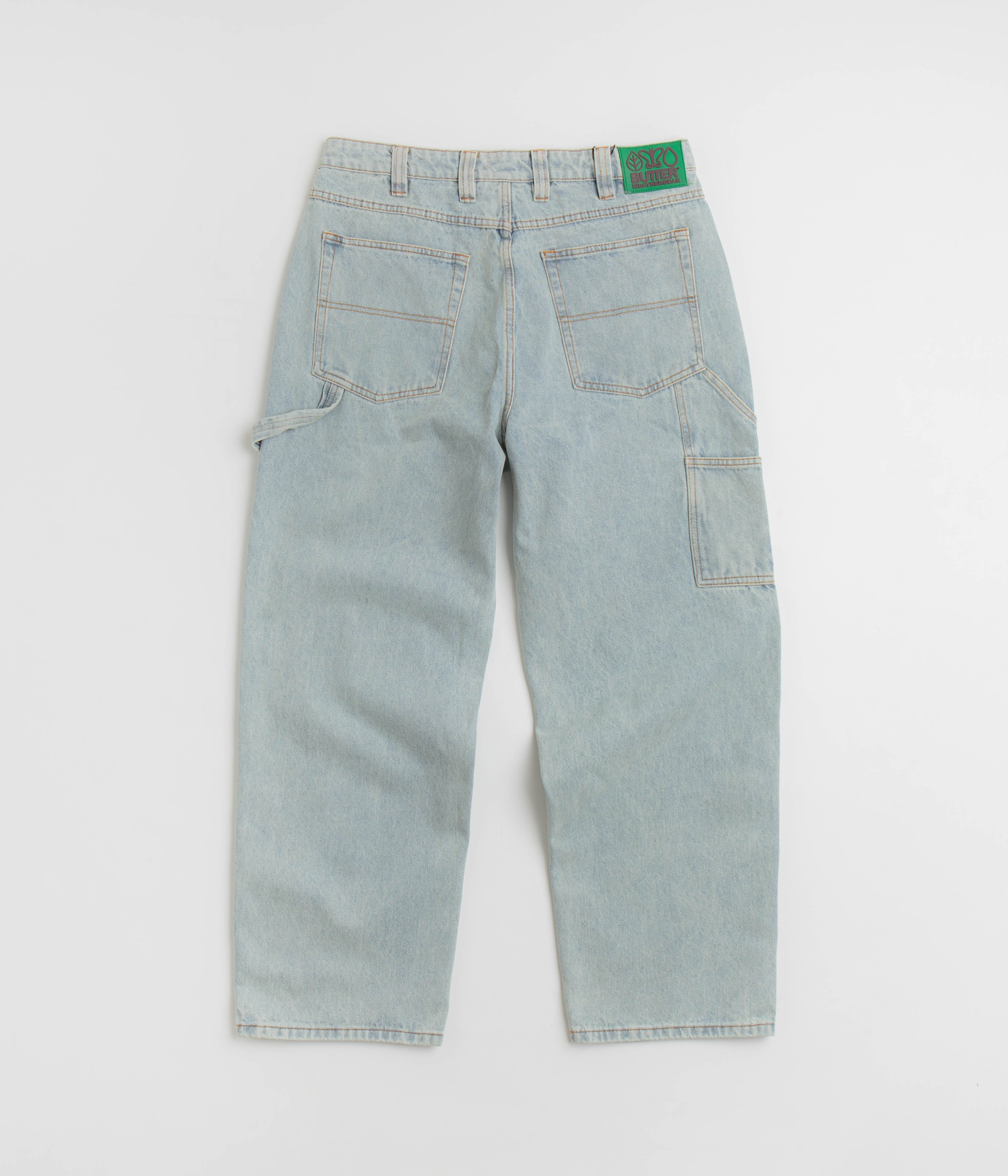 Butter Goods Weathergear Faded Light Wash Denim Jeans - Must-Have Skate Style!