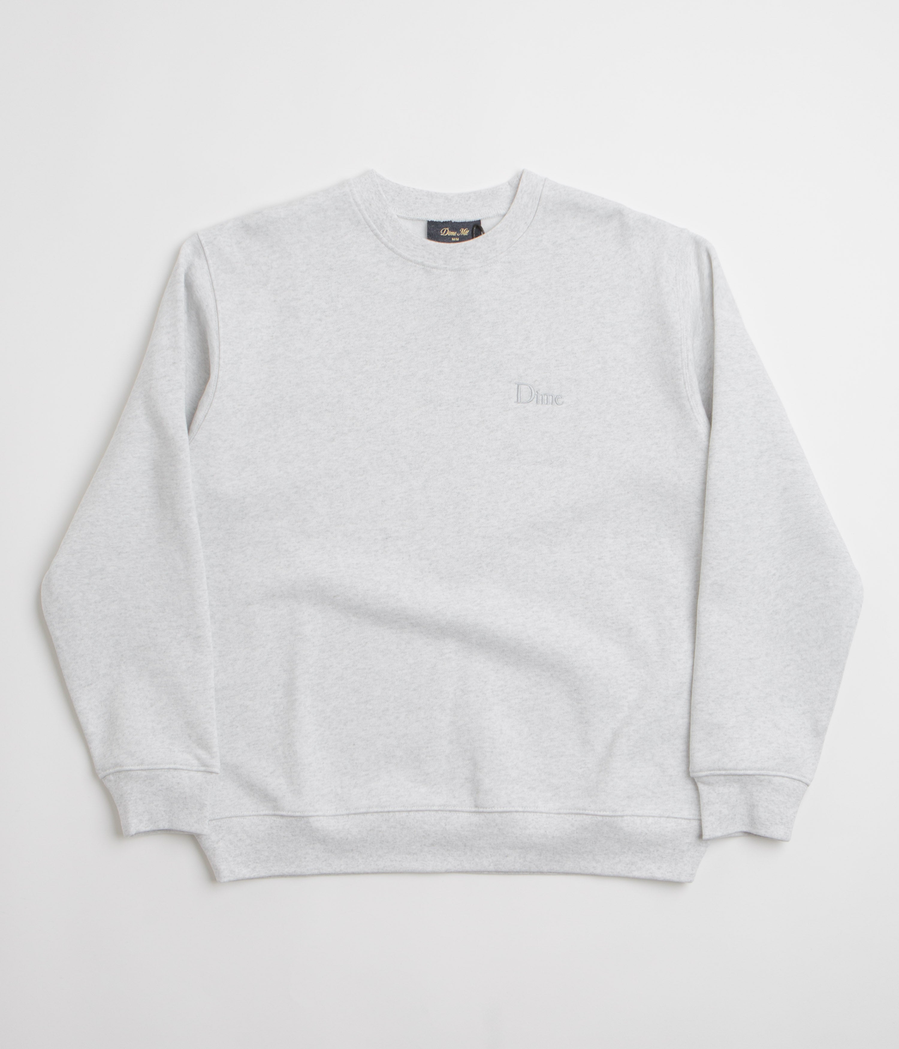 Dime Classic Small Logo Crewneck Sweatshirt - Ash: A Timeless Essential