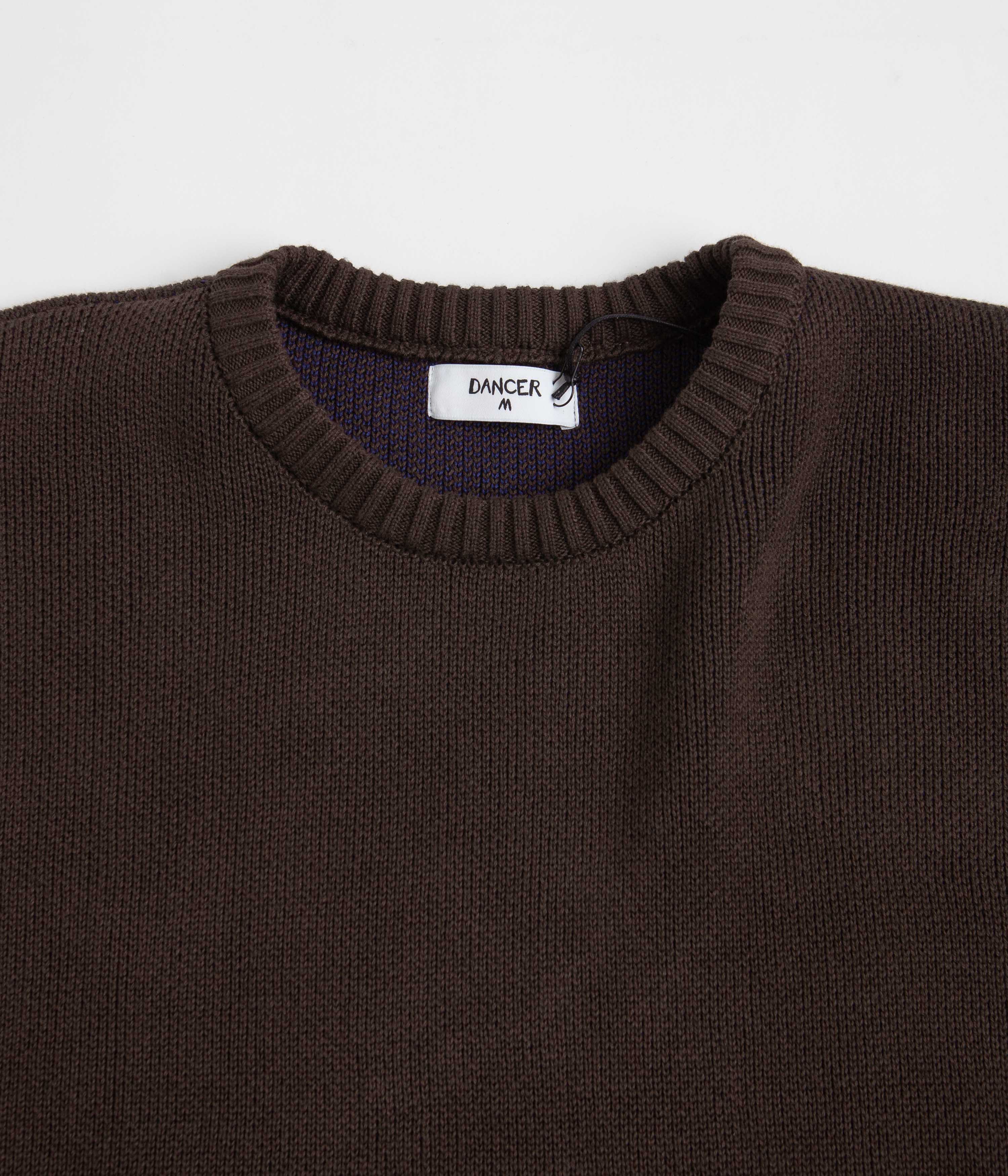 Brown Dancer Elbow Logo Crewneck Sweatshirt - A Must-Have for Skate Lovers
