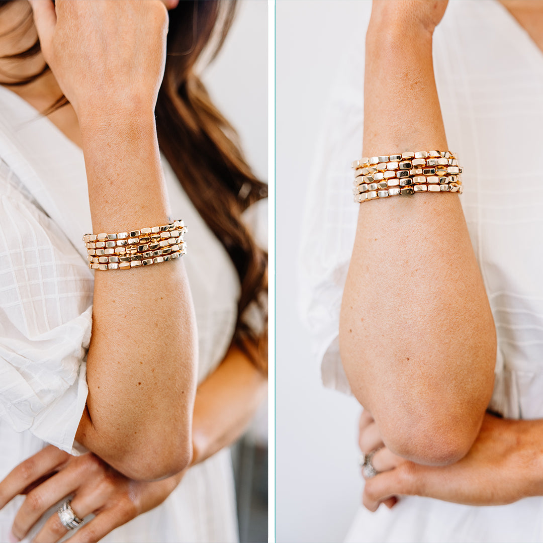 Gorgeous Fun Gold Bracelet Set