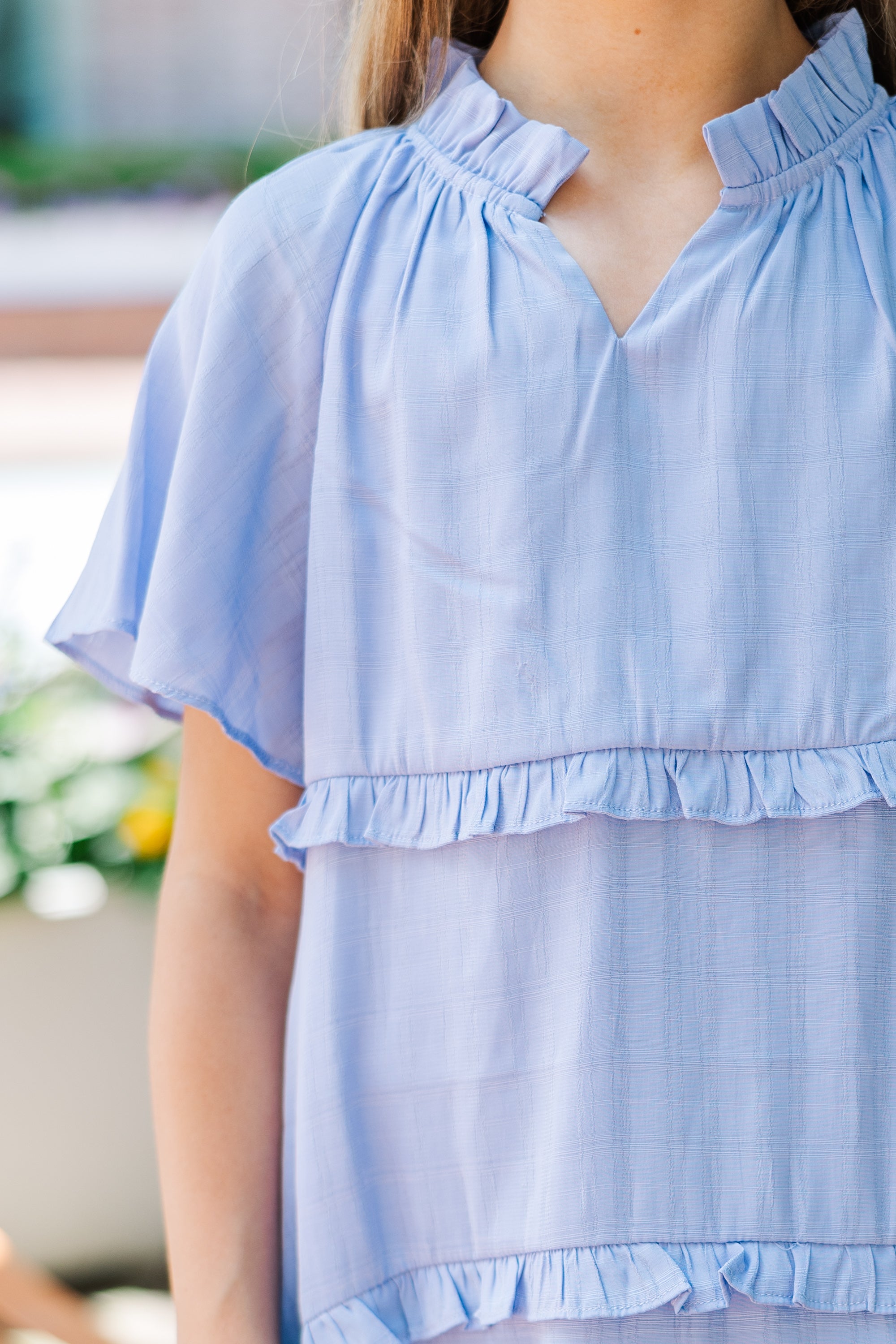 Girls' Light Blue Perfectly You Babydoll Dress: Be Yourself!
