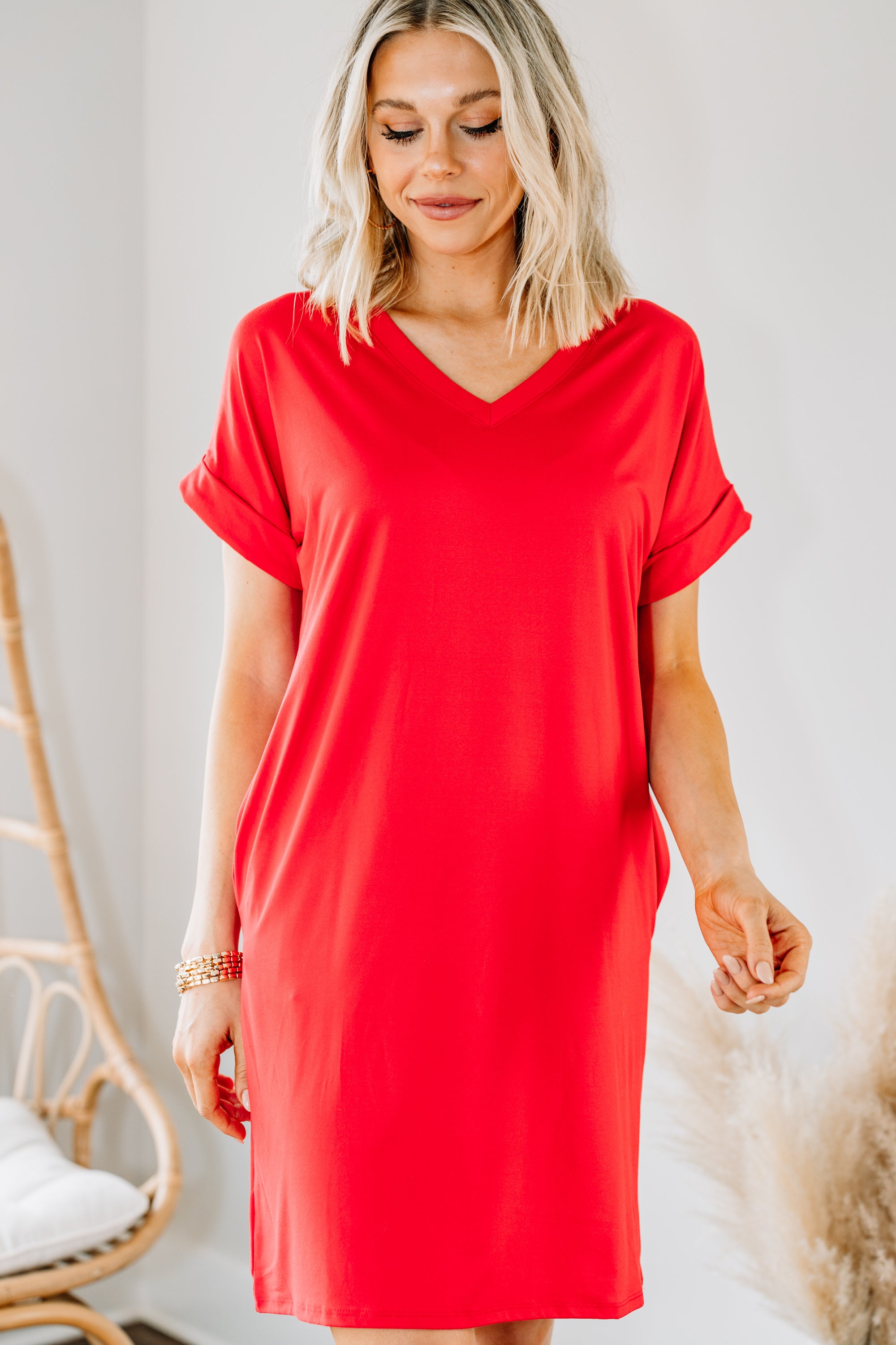 Ruby Red T-shirt Dress: Fabulous Everywhere You Go