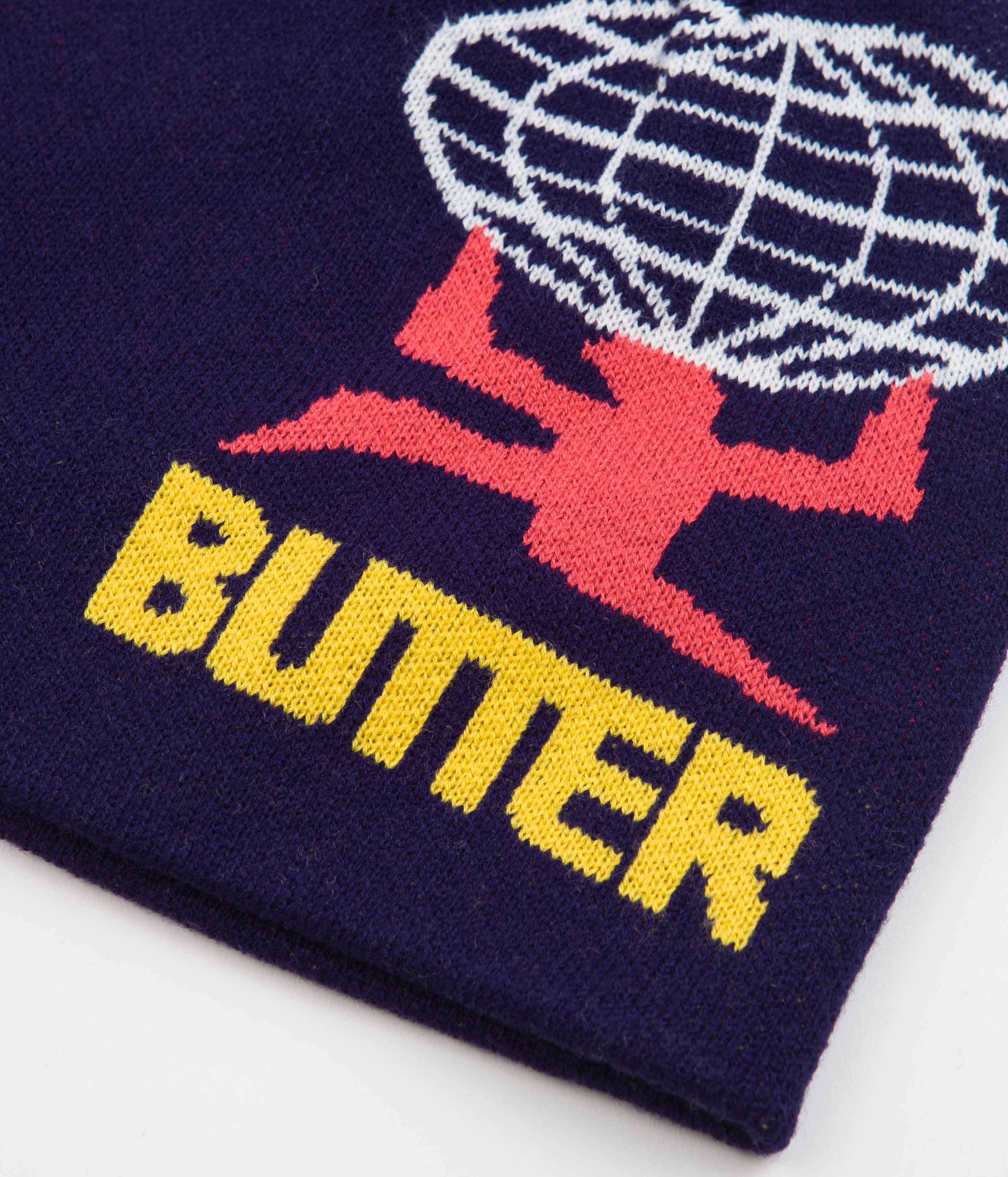 Butter Goods Navy World Beanie - A Must - Have for Skate Lovers