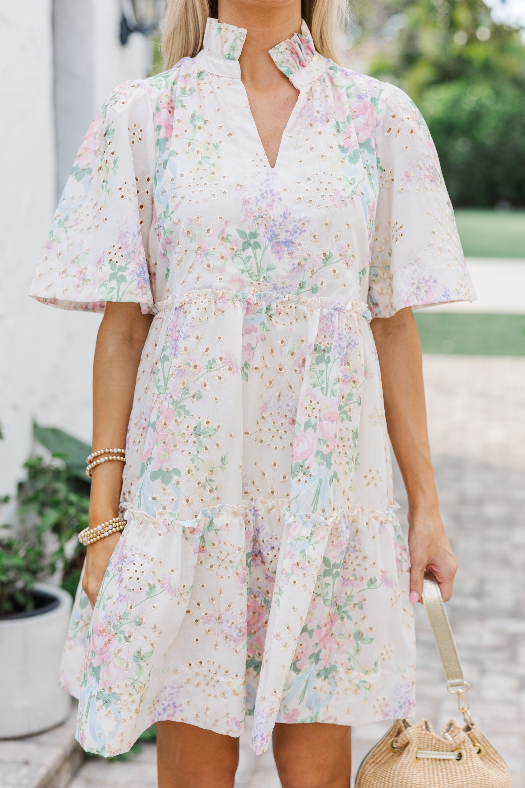 Gorgeous Floral Eyelet Babydoll Dress for Your Best Moments